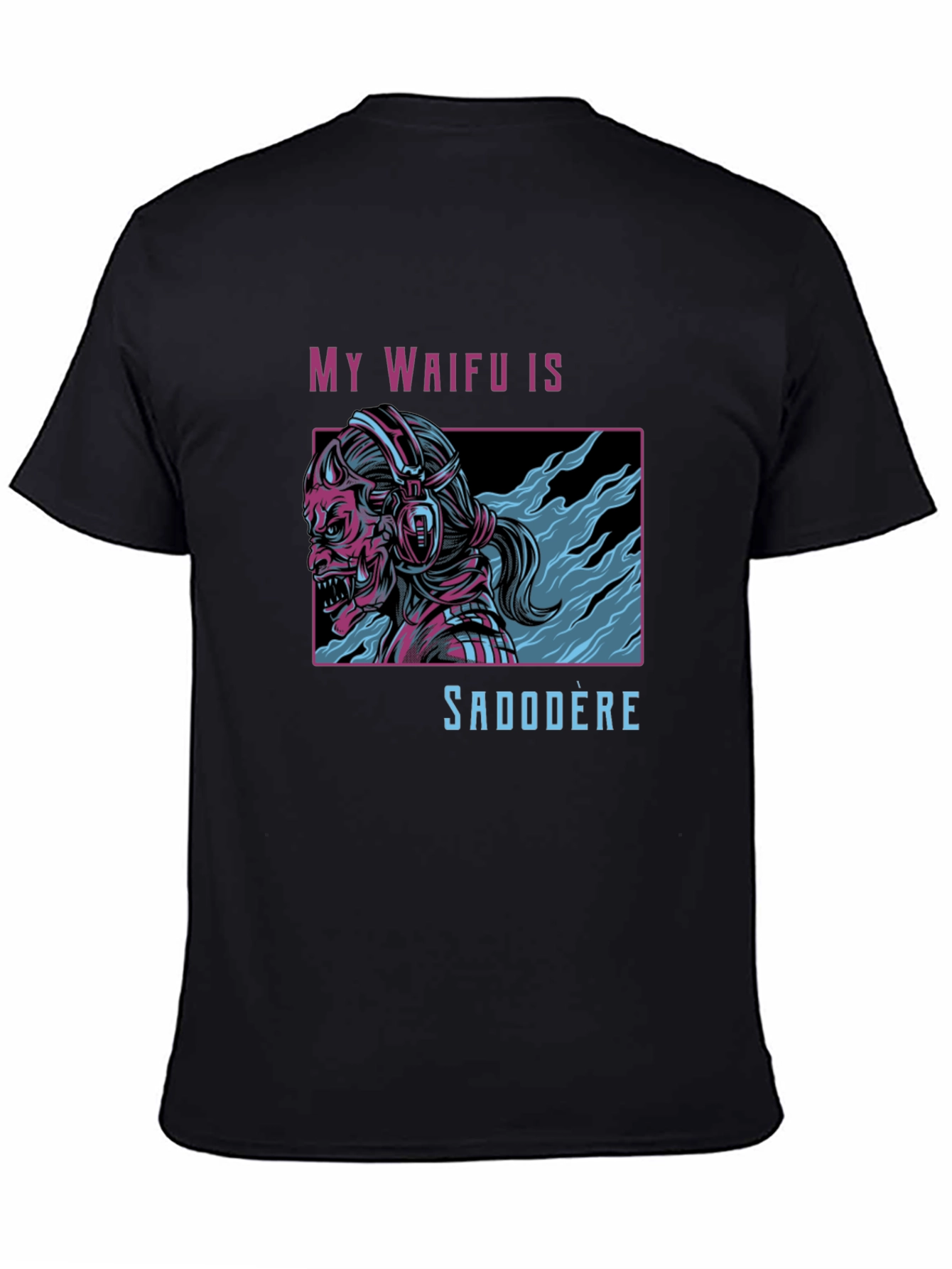 My Waifu Is Sadodere Black T-Shirt