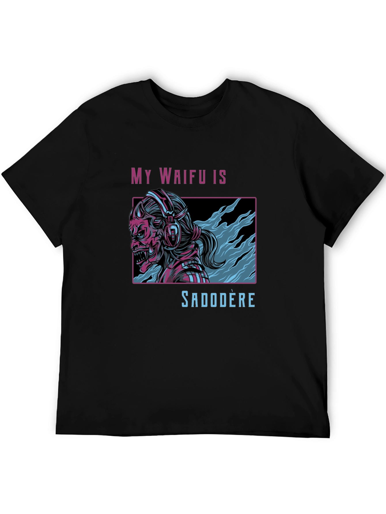 My Waifu Is Sadodere Black T-Shirt