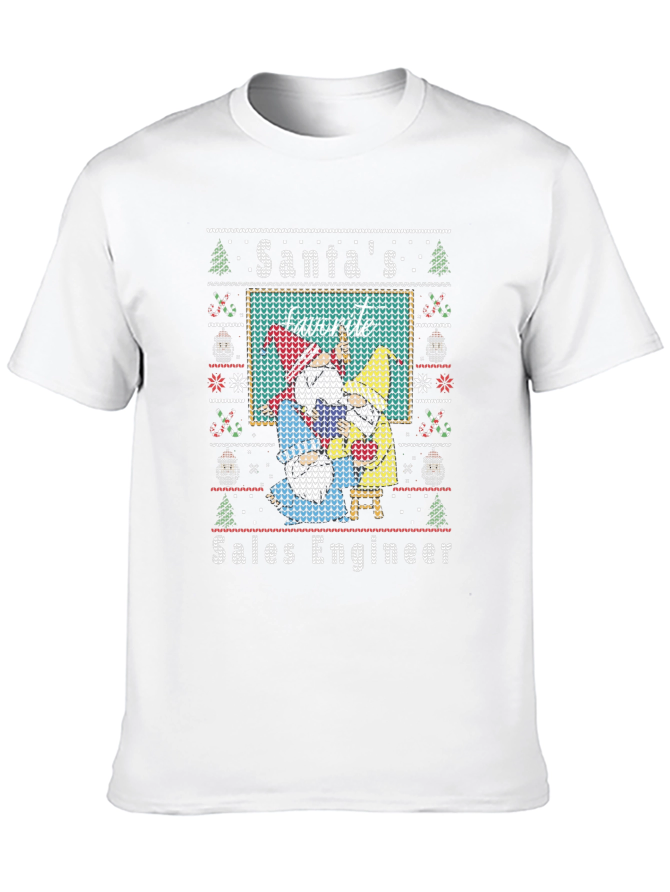 Santas Favorite Sales Engineer Ugly Christmas Sweater T-Shirt