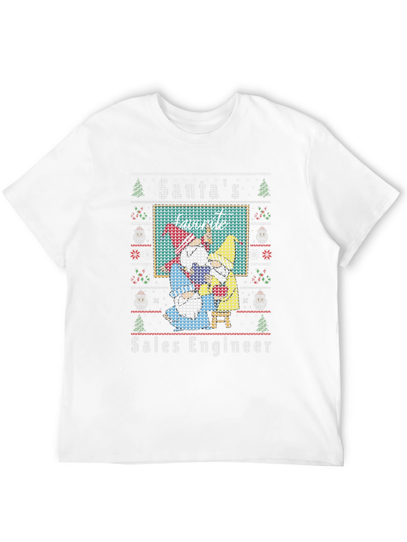Santas Favorite Sales Engineer Ugly Christmas Sweater T-Shirt