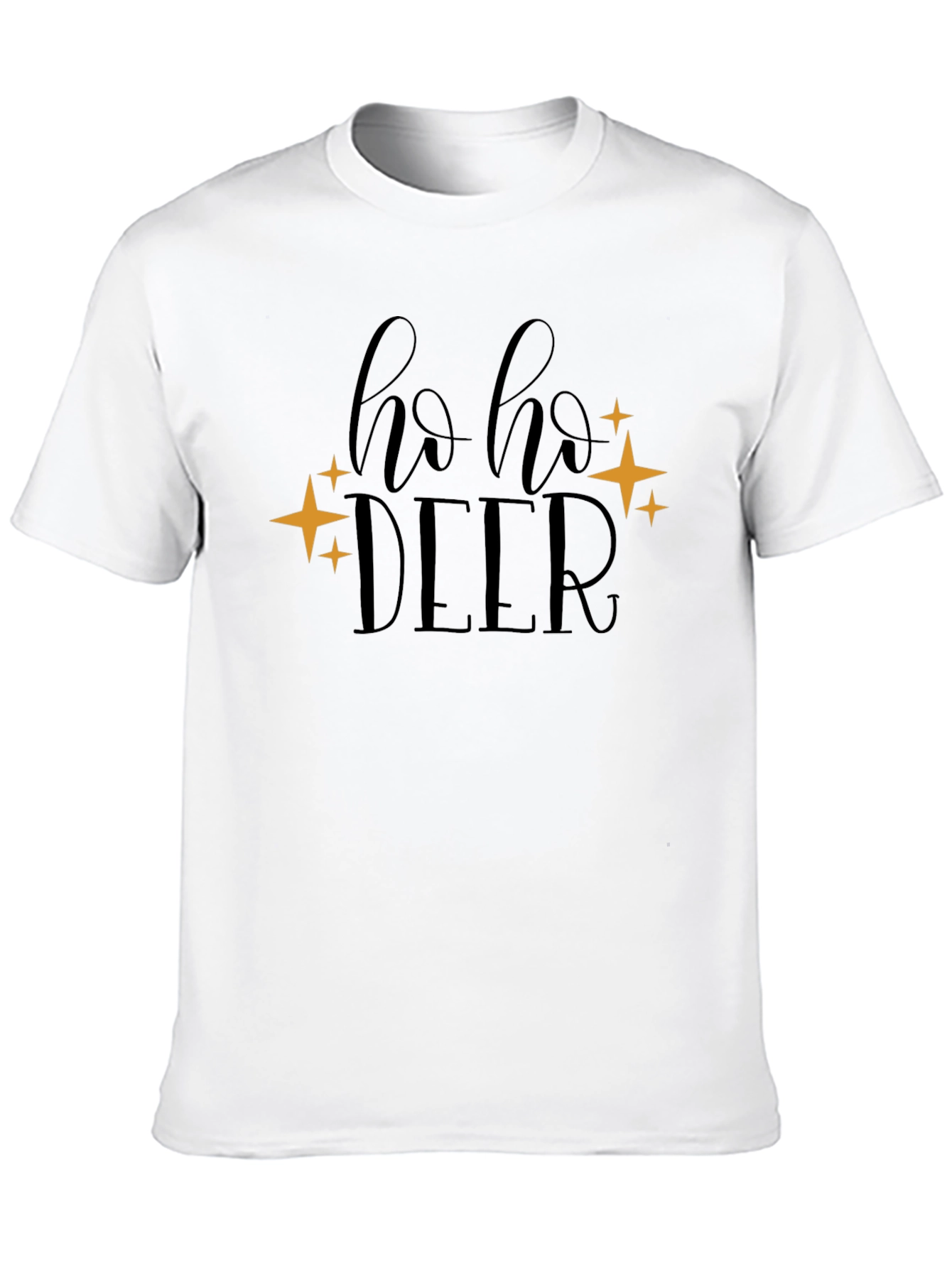 Ho Ho Deer Graphic Tee - Christmas T-Shirt