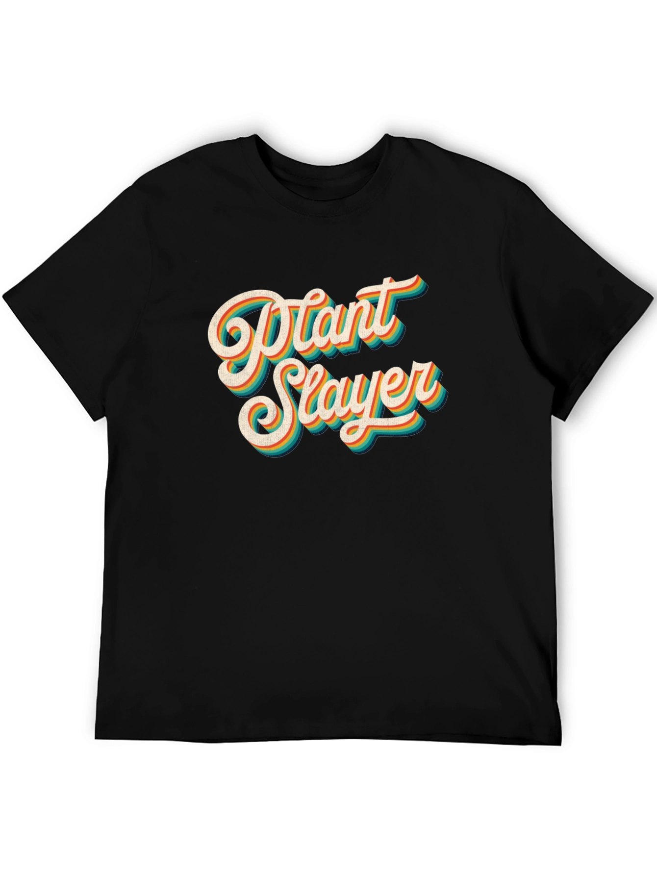 Plant Slayer Graphic Tee - Black Cotton T-Shirt