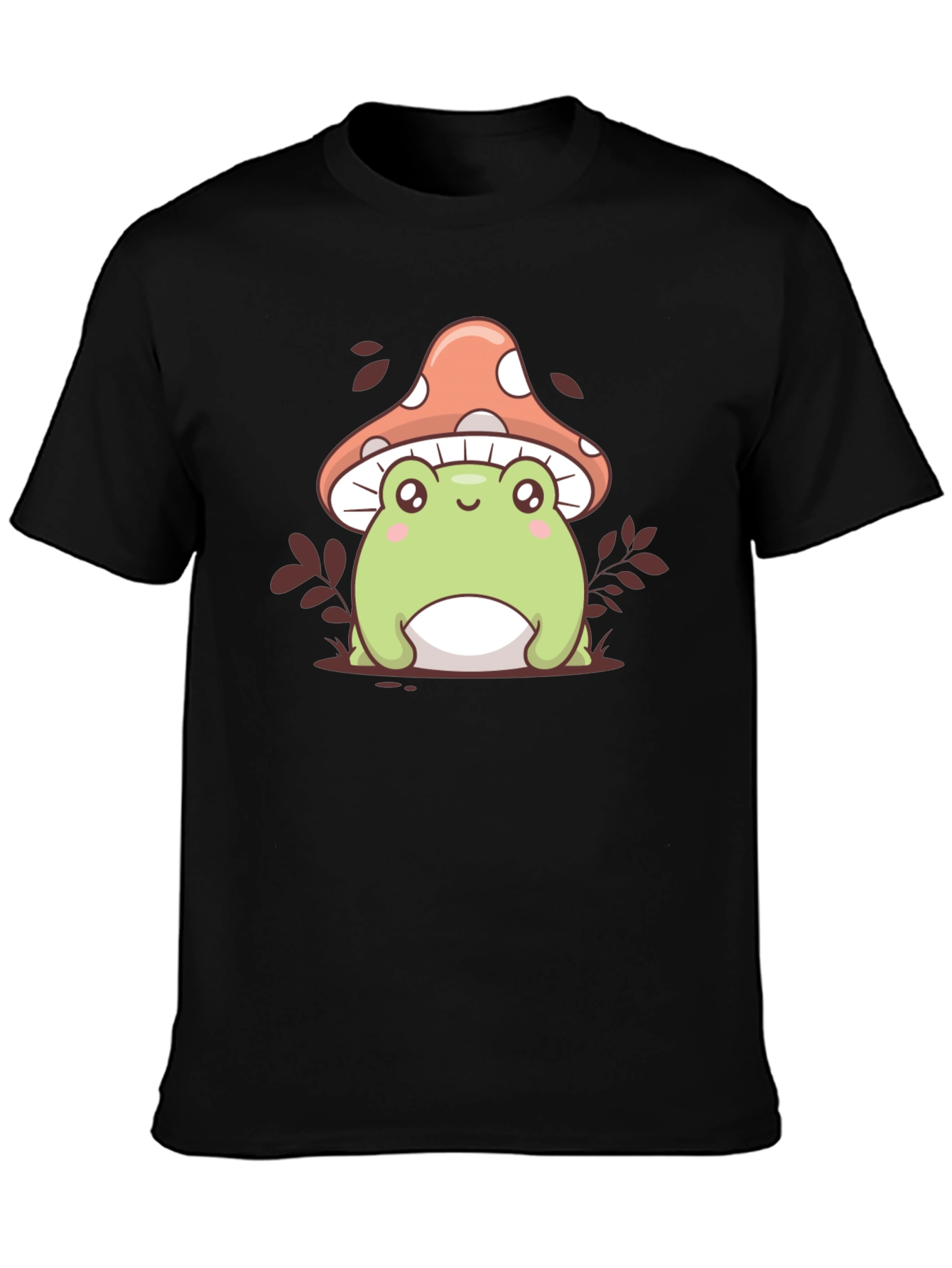 Cute Frog & Mushroom Graphic Tee