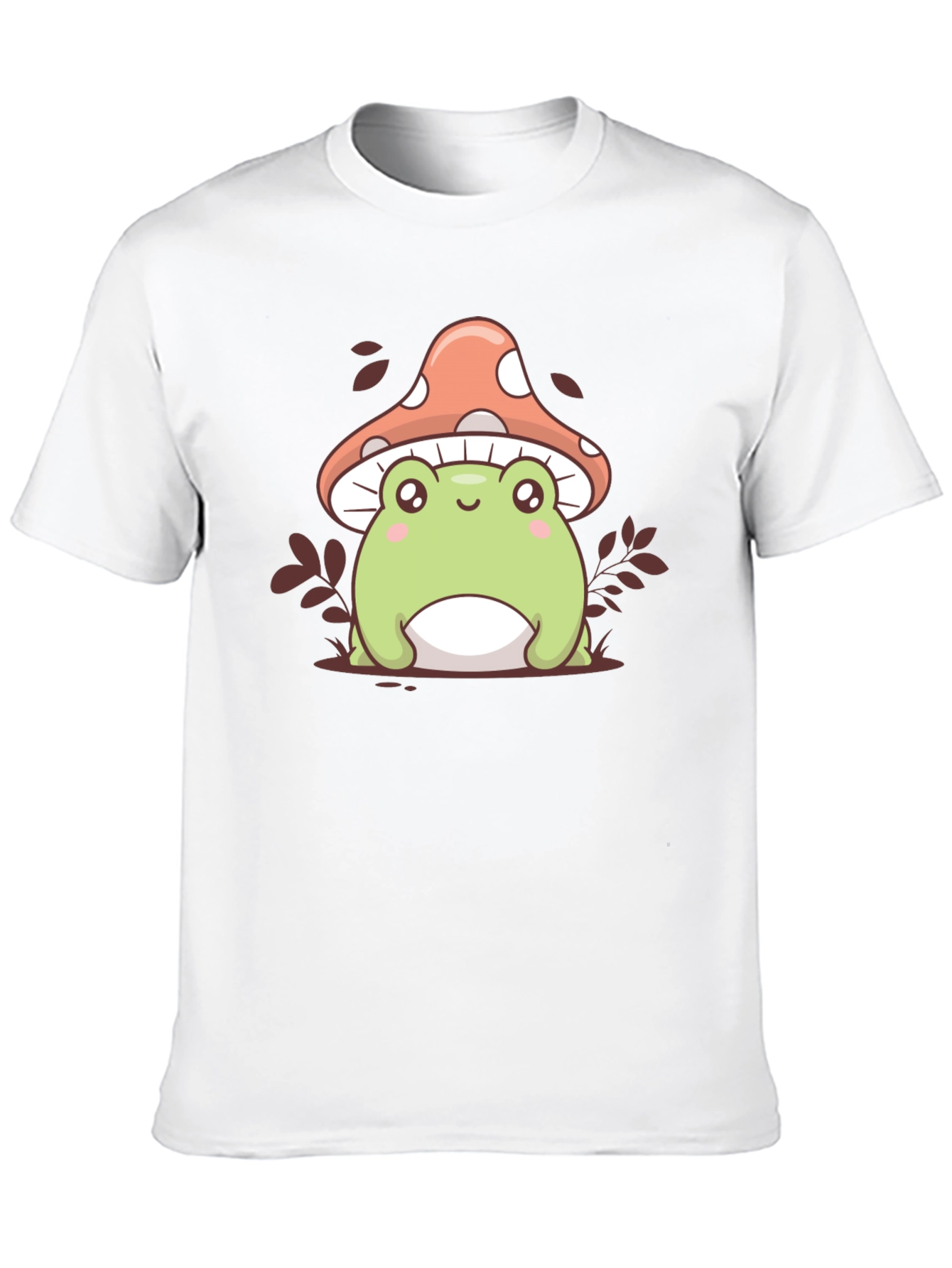 Cute Frog & Mushroom Graphic Tee