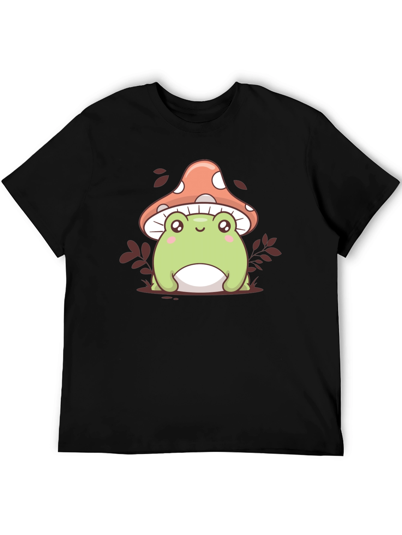 Cute Frog & Mushroom Graphic Tee