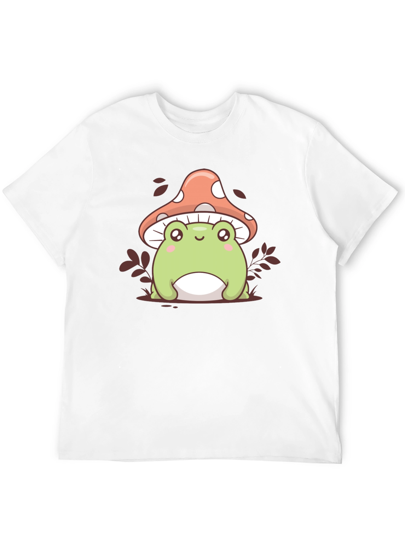 Cute Frog & Mushroom Graphic Tee