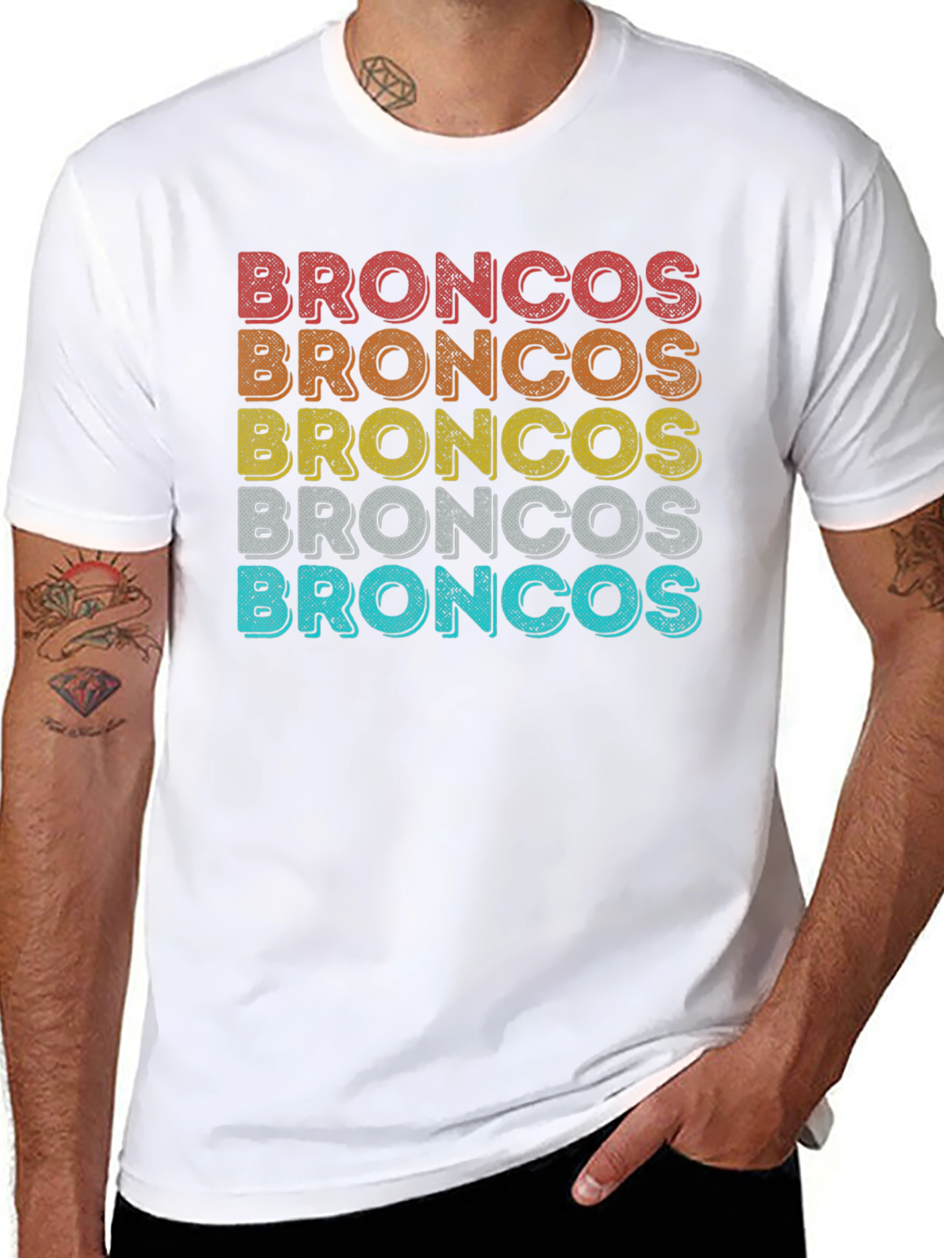 Retro Broncos Fan T-Shirt