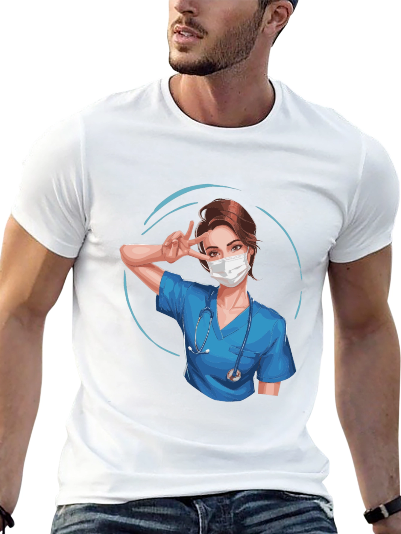 Nurse Graphic T-Shirt - Black
