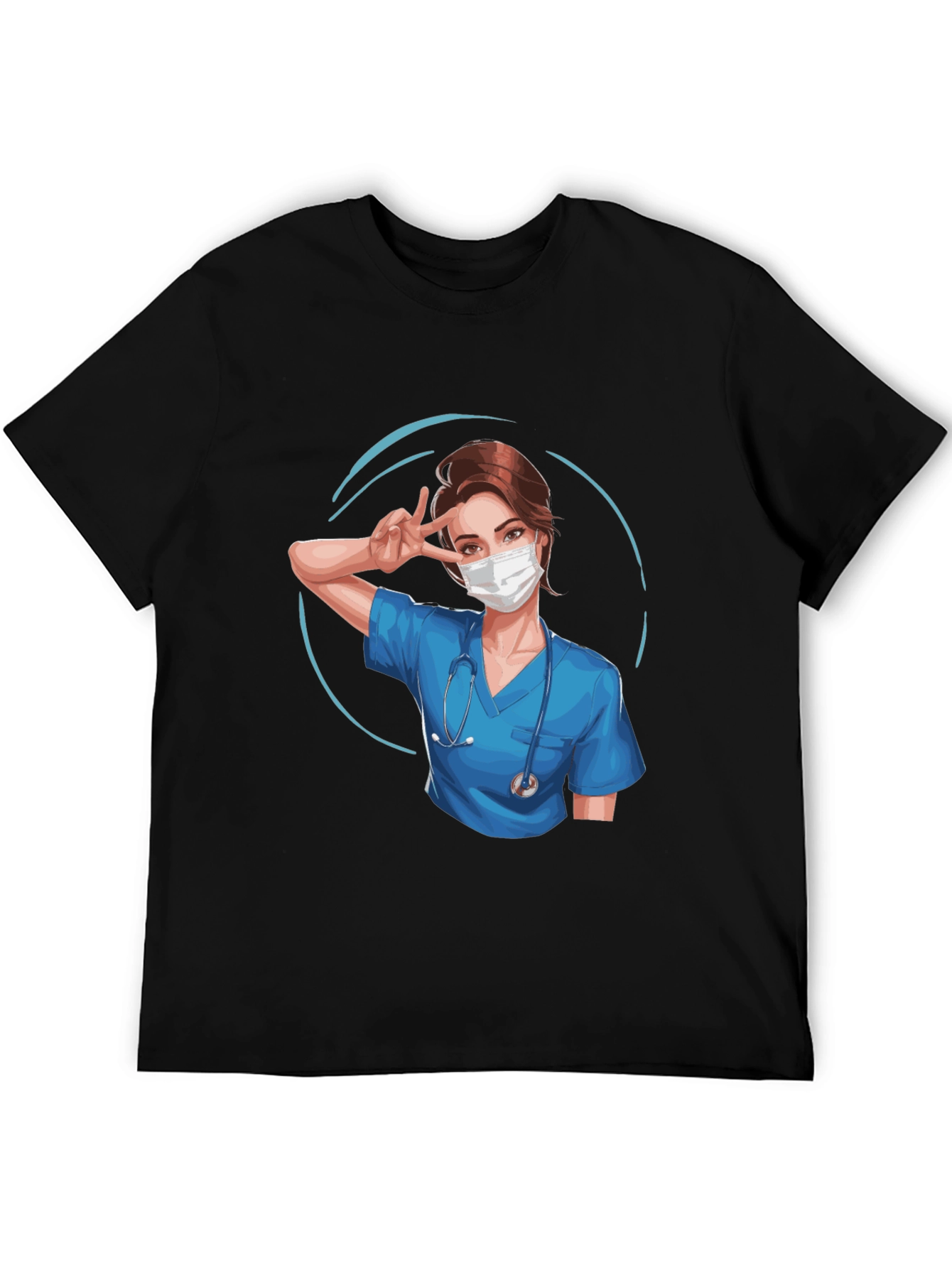 Nurse Graphic T-Shirt - Black
