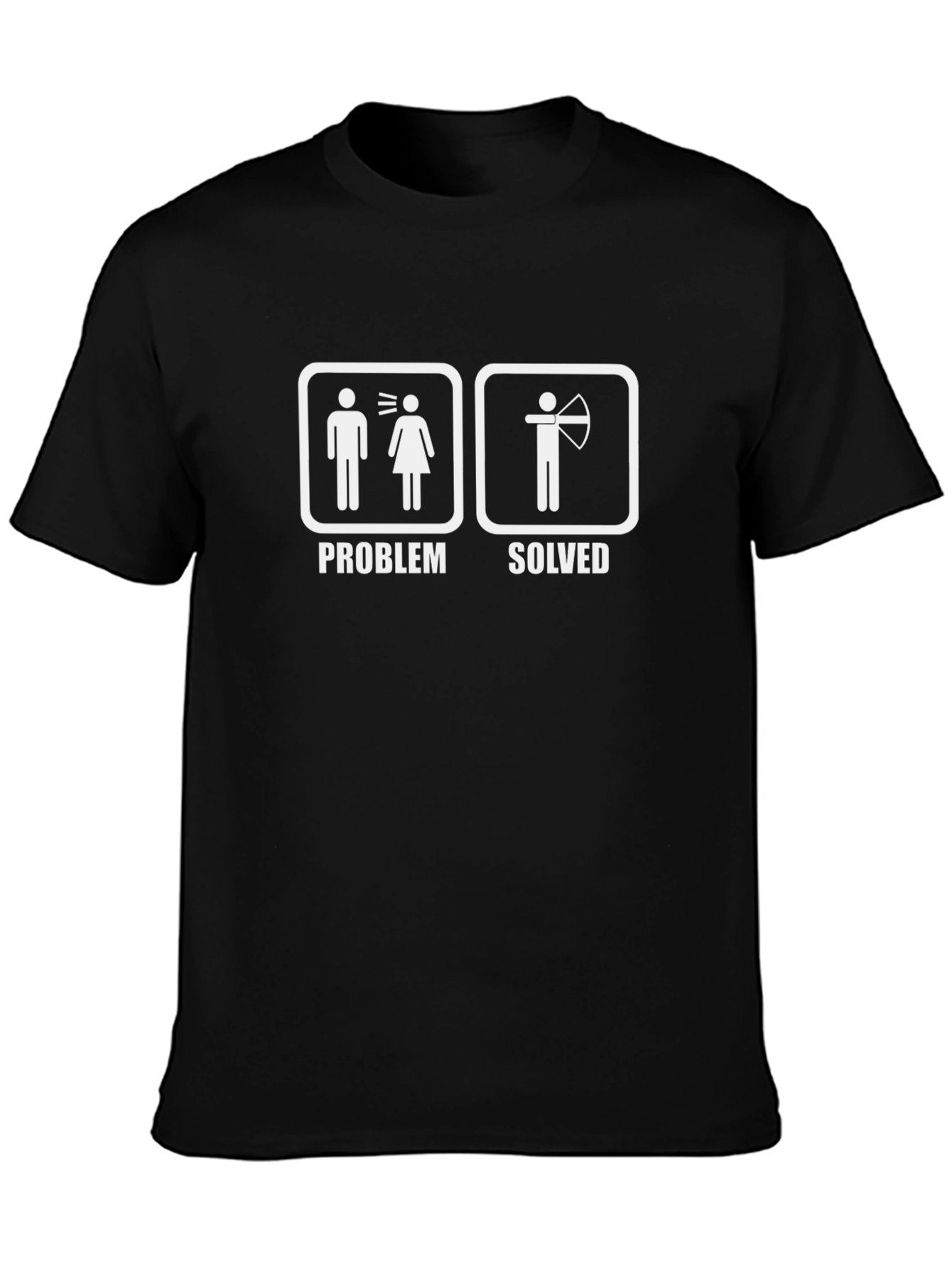 Problem Solved Archer T-Shirt Funny Humor Tee
