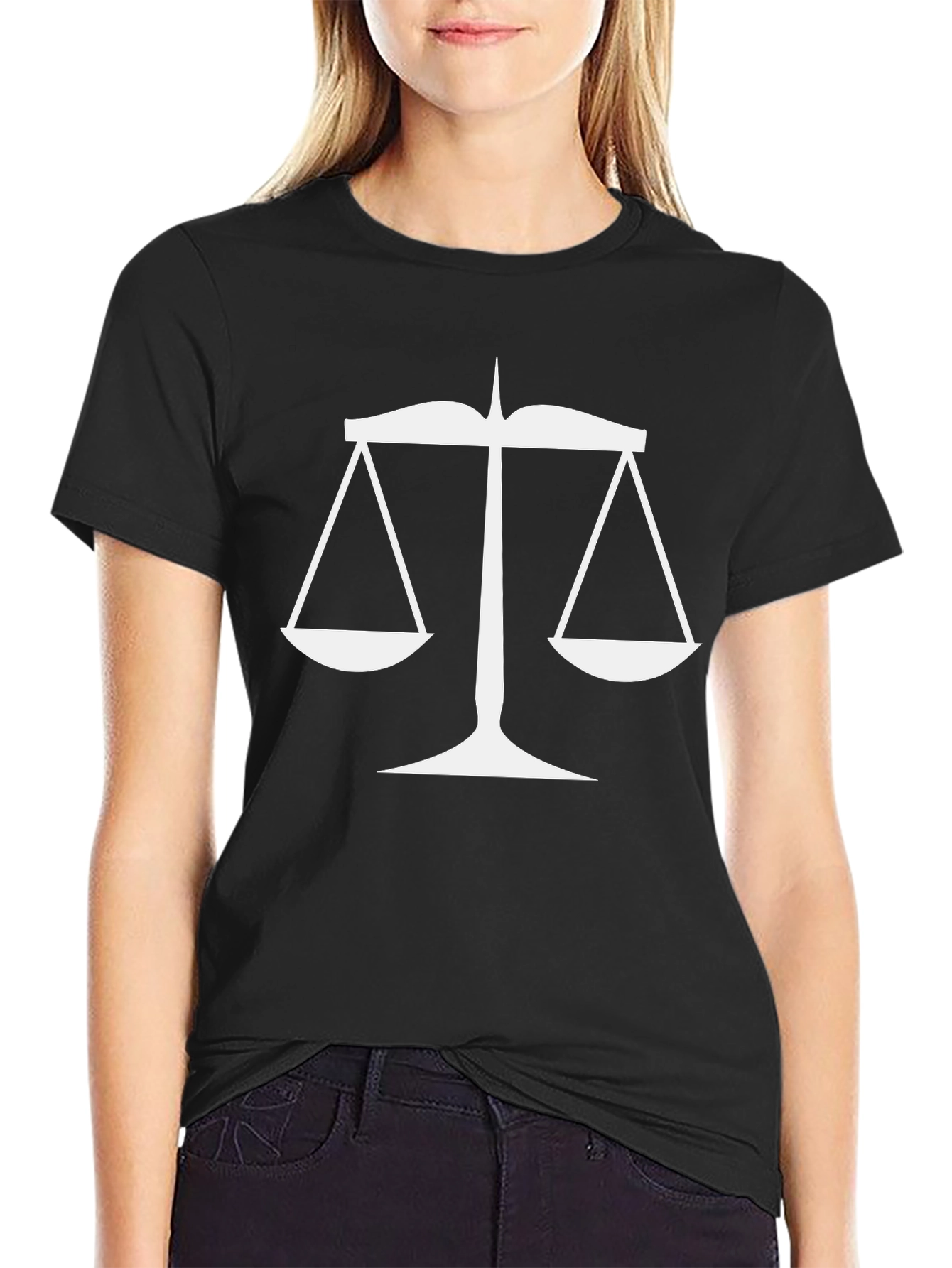 Scales of Justice Graphic Tee - Black Unisex Shirt