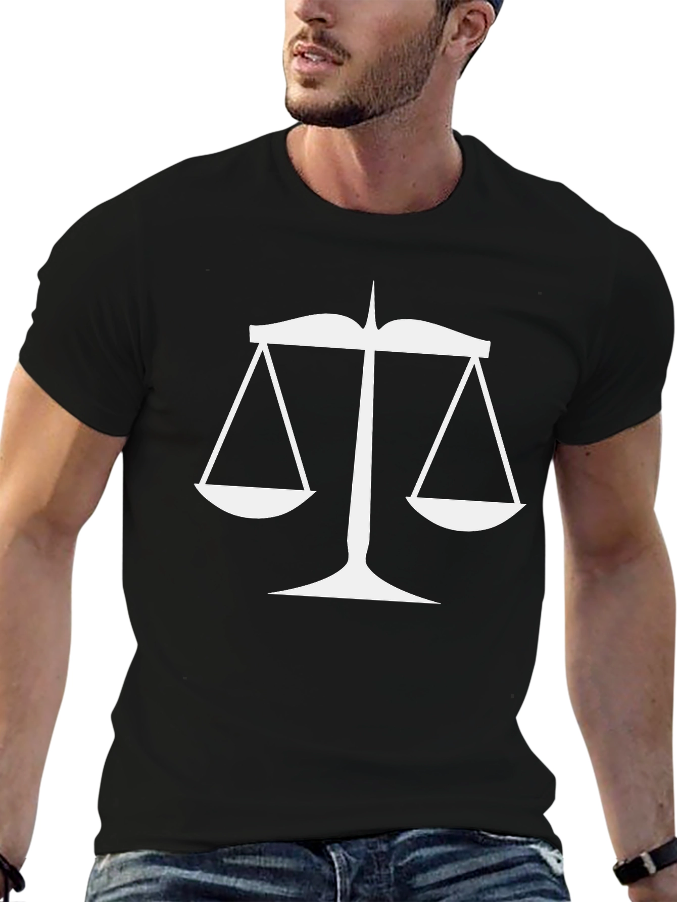 Scales of Justice Graphic Tee - Black Unisex Shirt