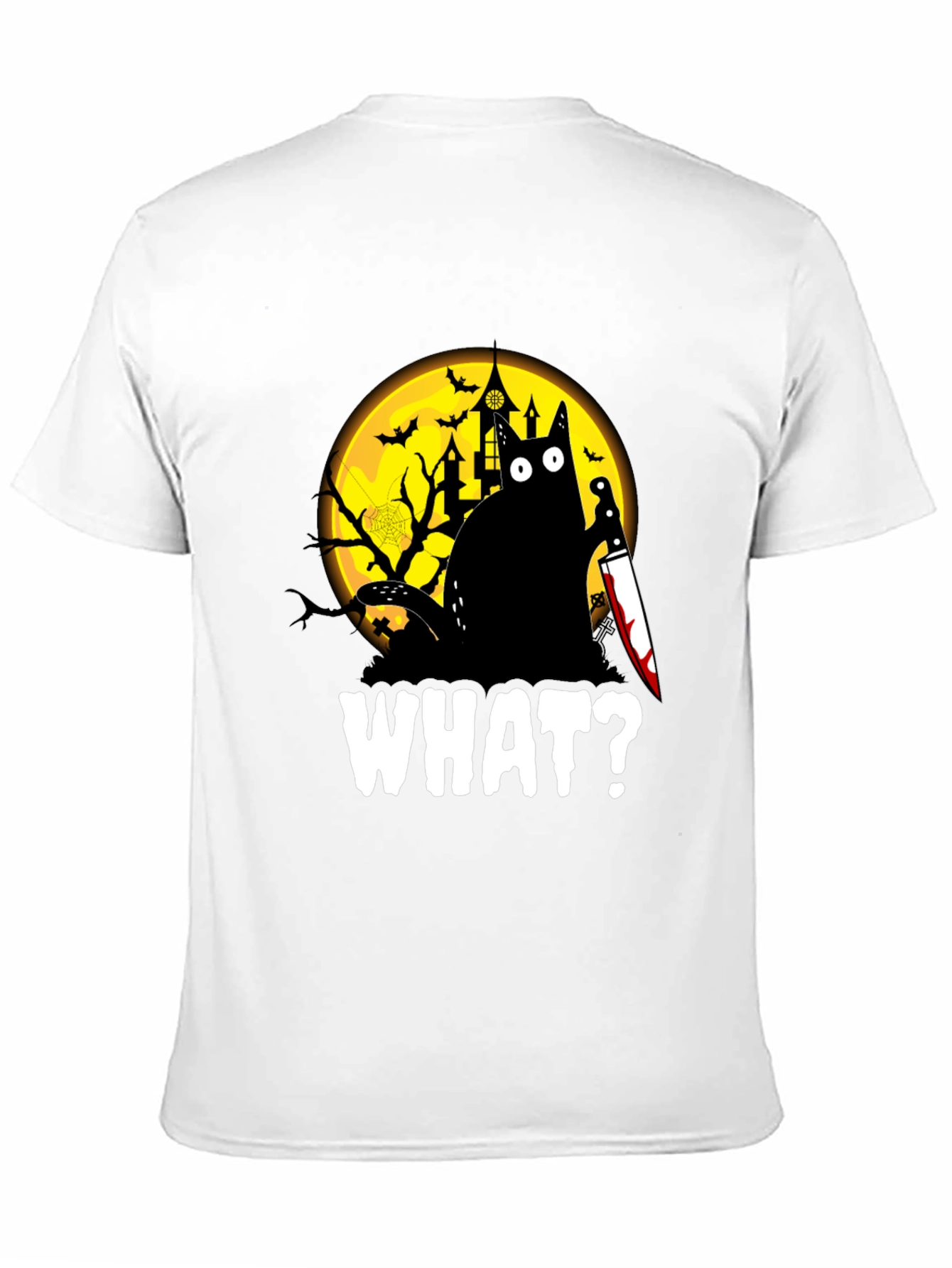 Halloween Cat T-Shirt - What?