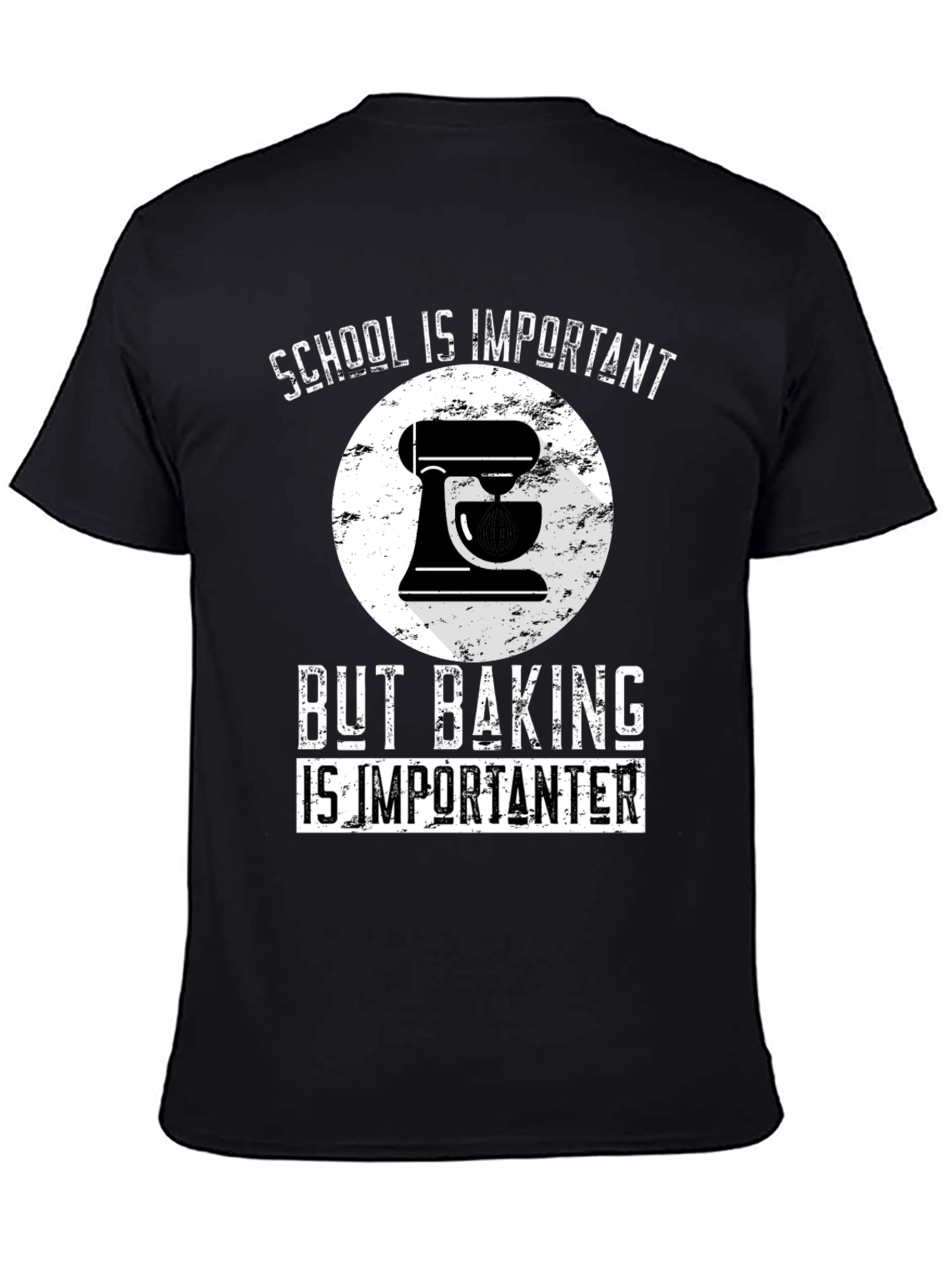 Baking Lover T-Shirt: School vs Baking Funny Tee