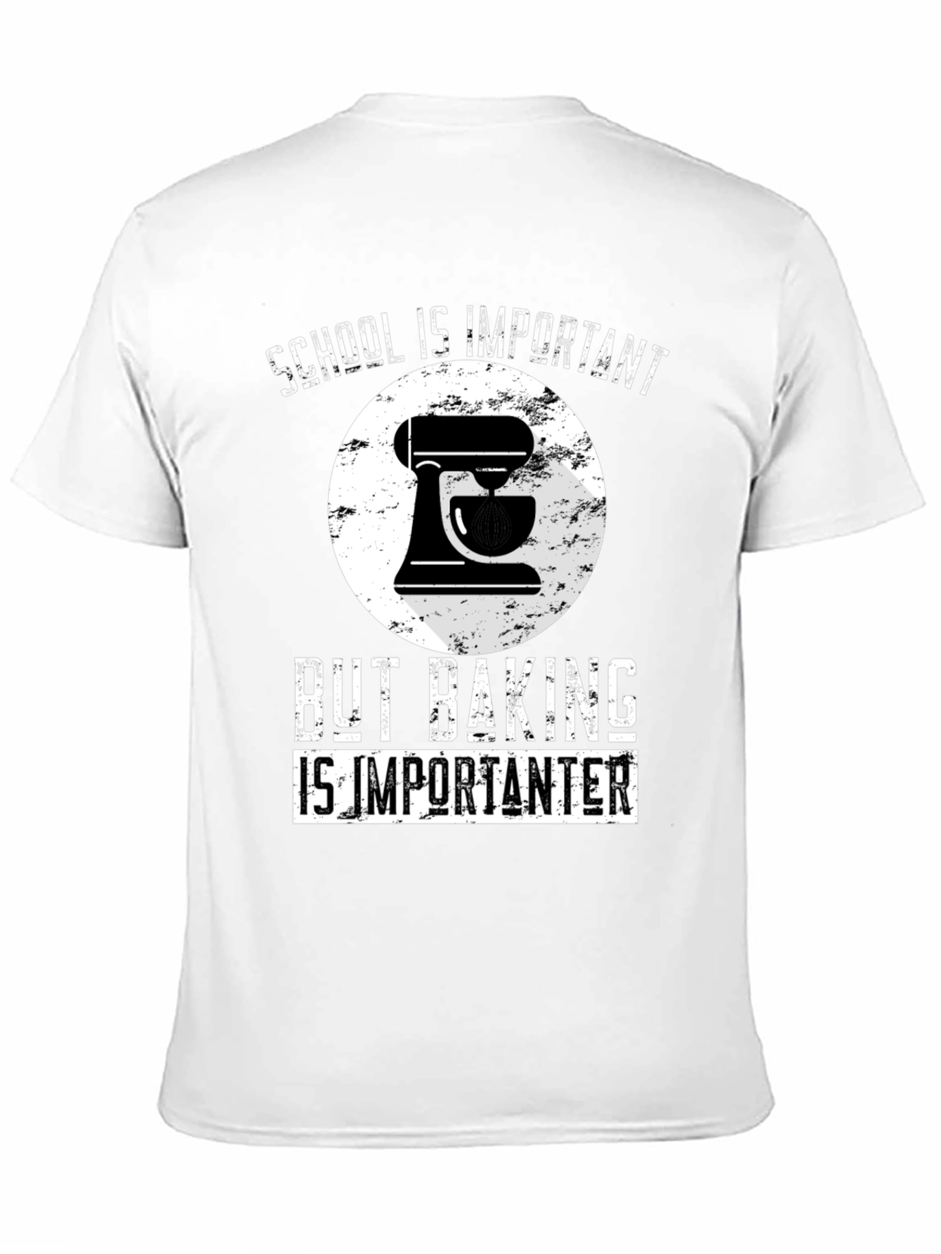 Baking Lover T-Shirt: School vs Baking Funny Tee