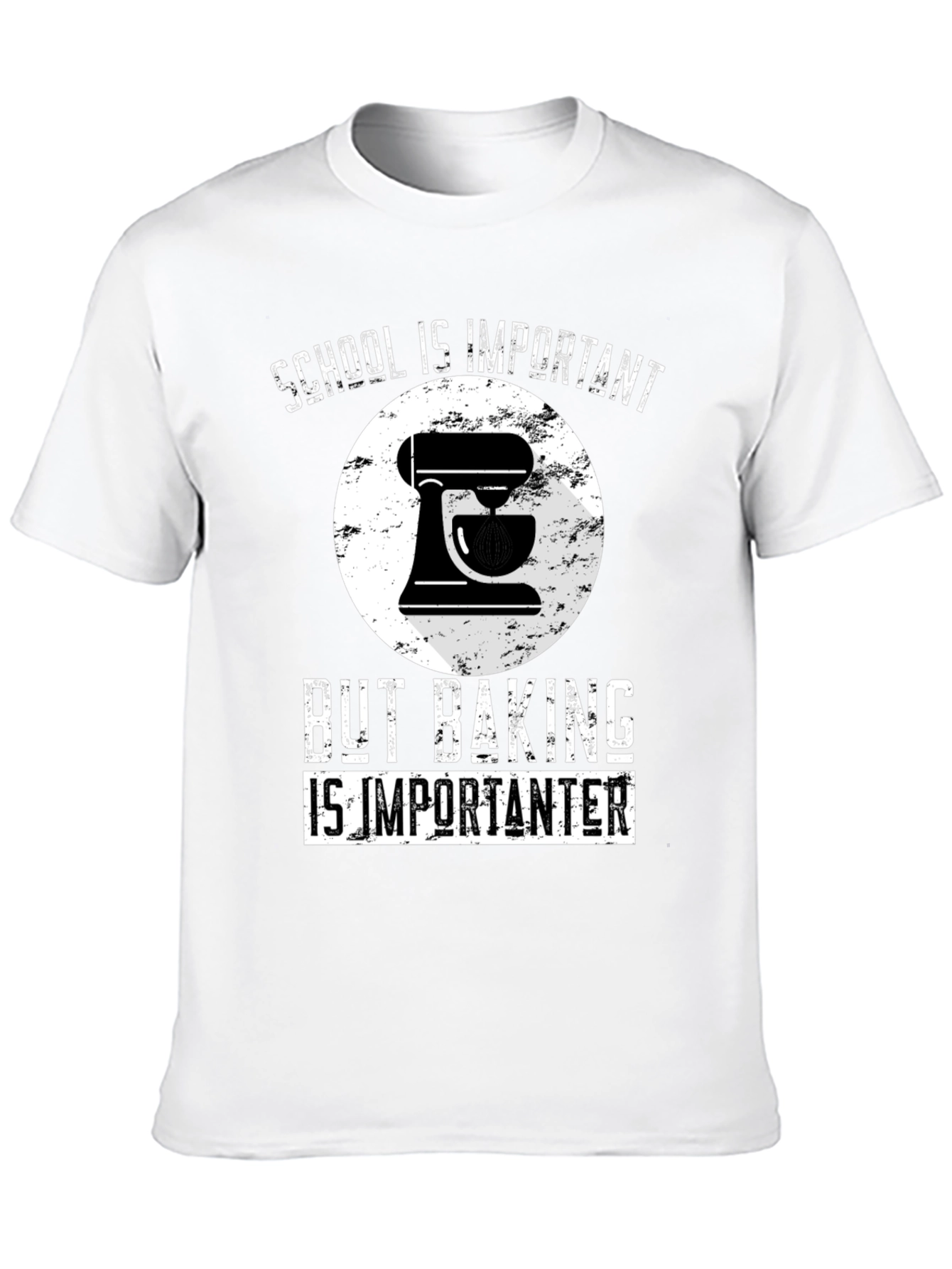Baking Lover T-Shirt: School vs Baking Funny Tee