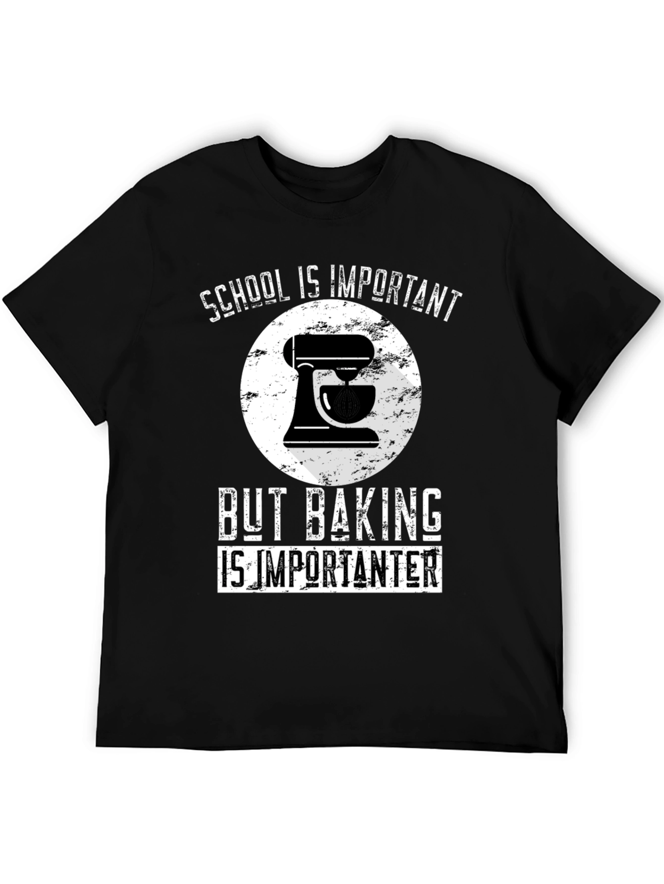 Baking Lover T-Shirt: School vs Baking Funny Tee