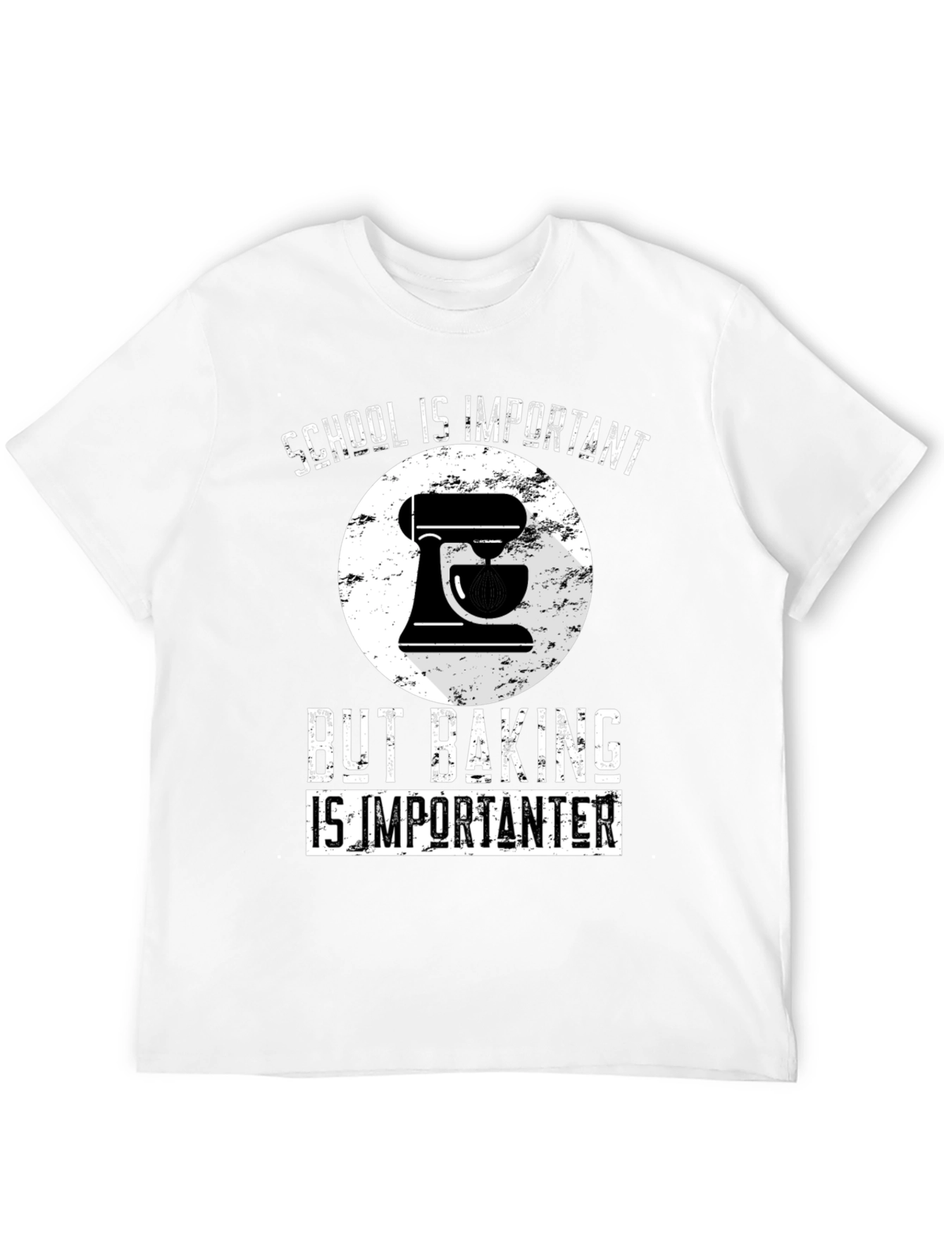 Baking Lover T-Shirt: School vs Baking Funny Tee