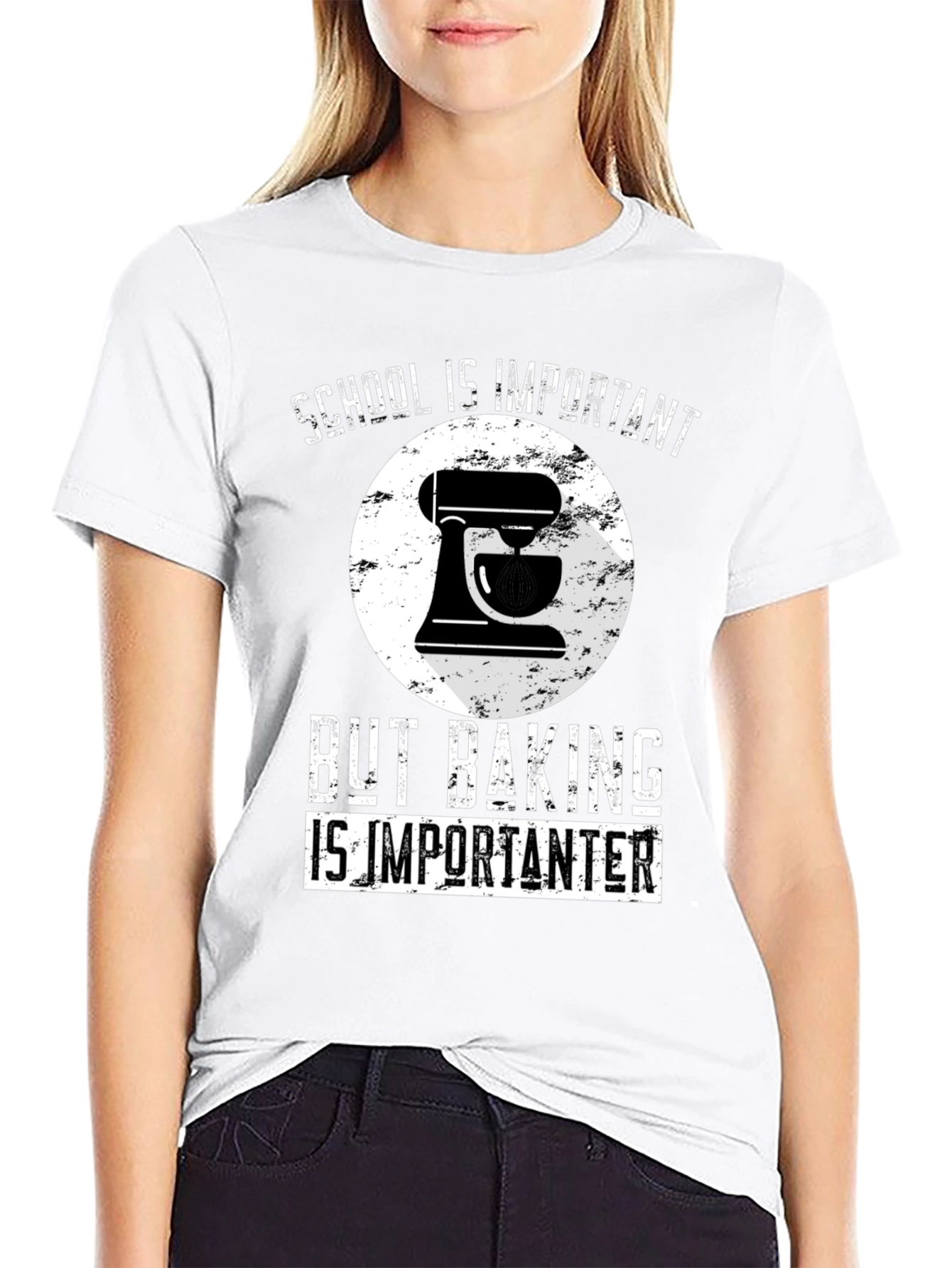 Baking Lover T-Shirt: School vs Baking Funny Tee