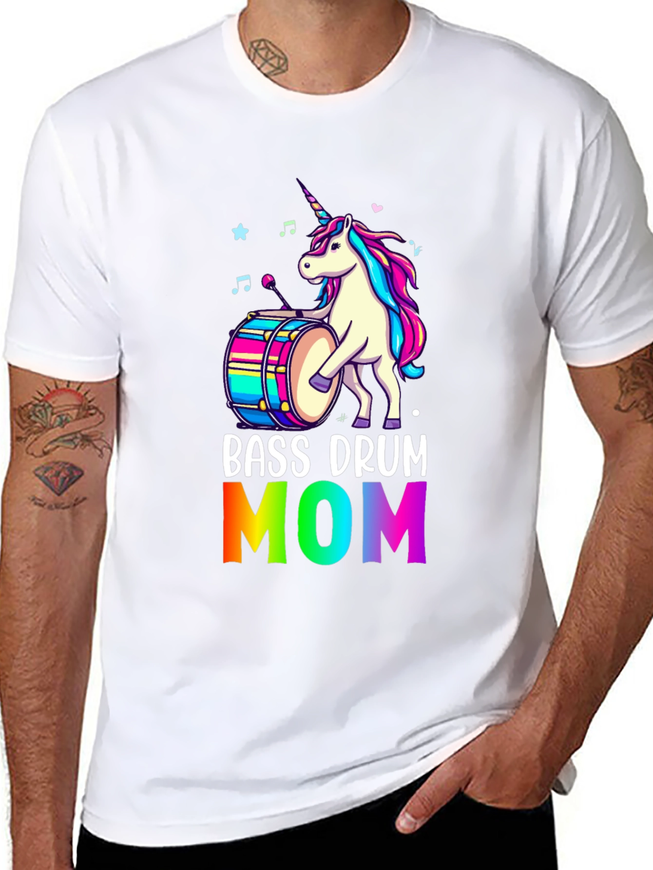 Bass Drum Mom Unicorn T-Shirt