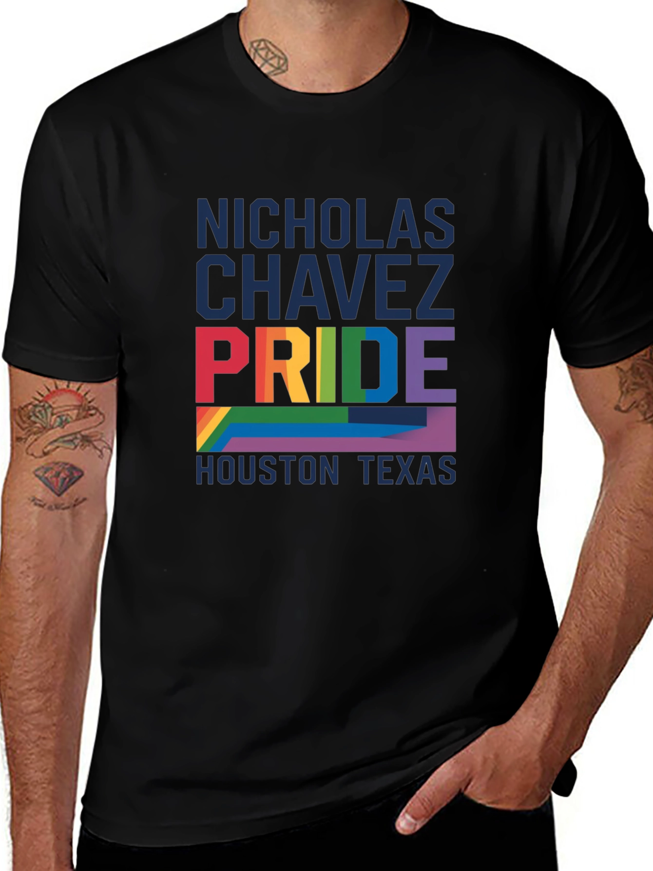 Nicholas Chavez Pride Houston Texas T-Shirt