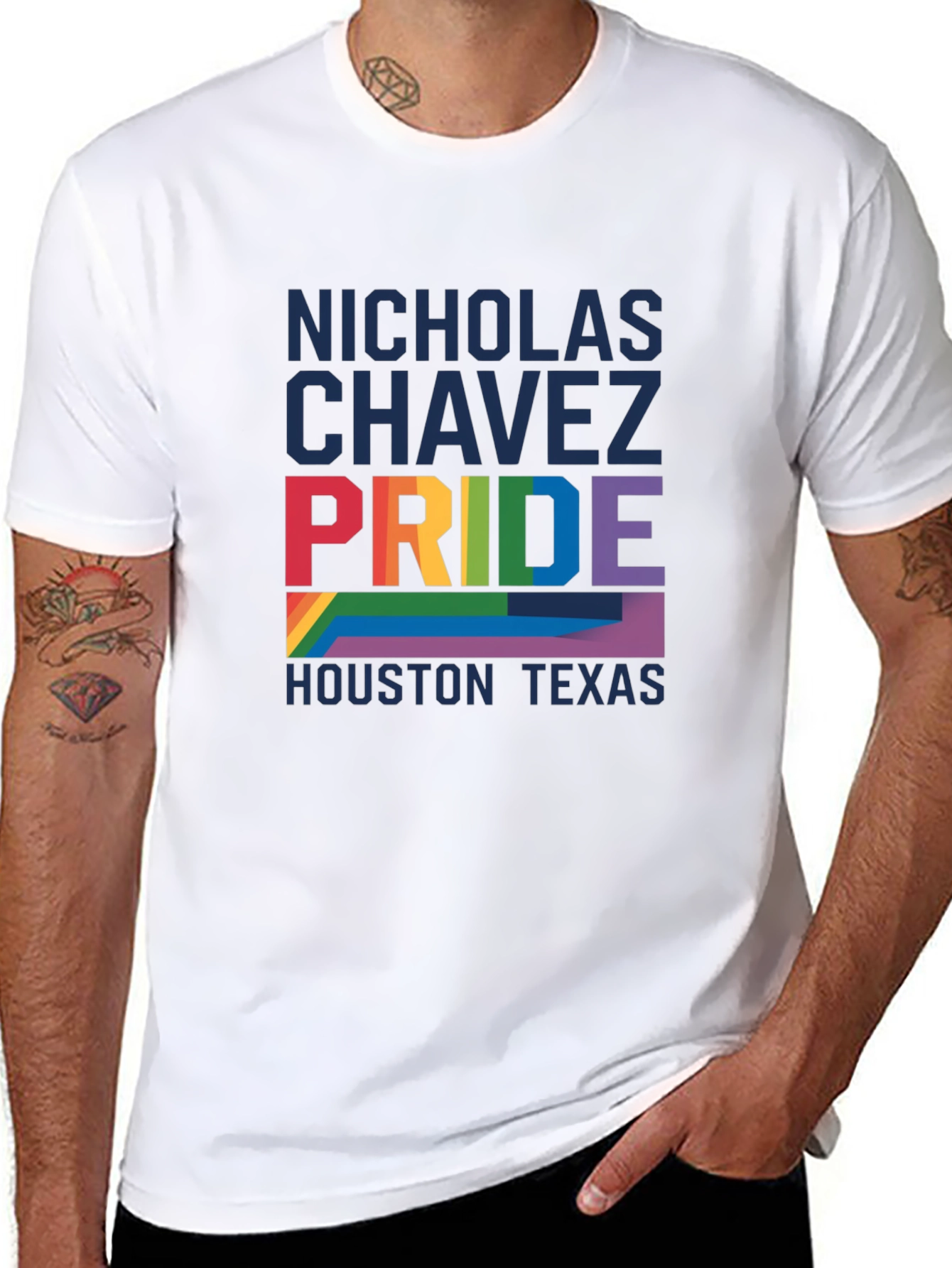 Nicholas Chavez Pride Houston Texas T-Shirt