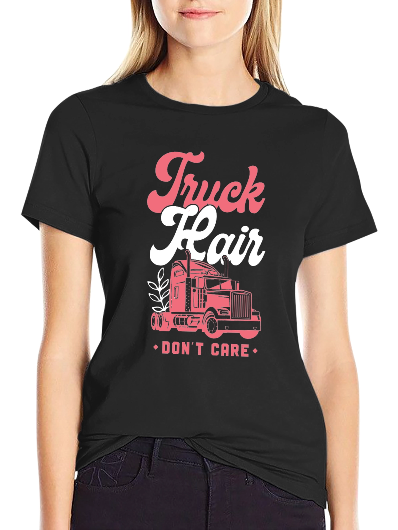 Truck Hair Dont Care Graphic T-Shirt