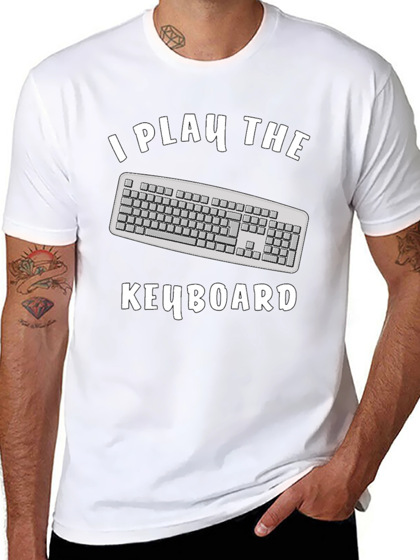 I Play The Keyboard T-Shirt - Funny Musician Tee