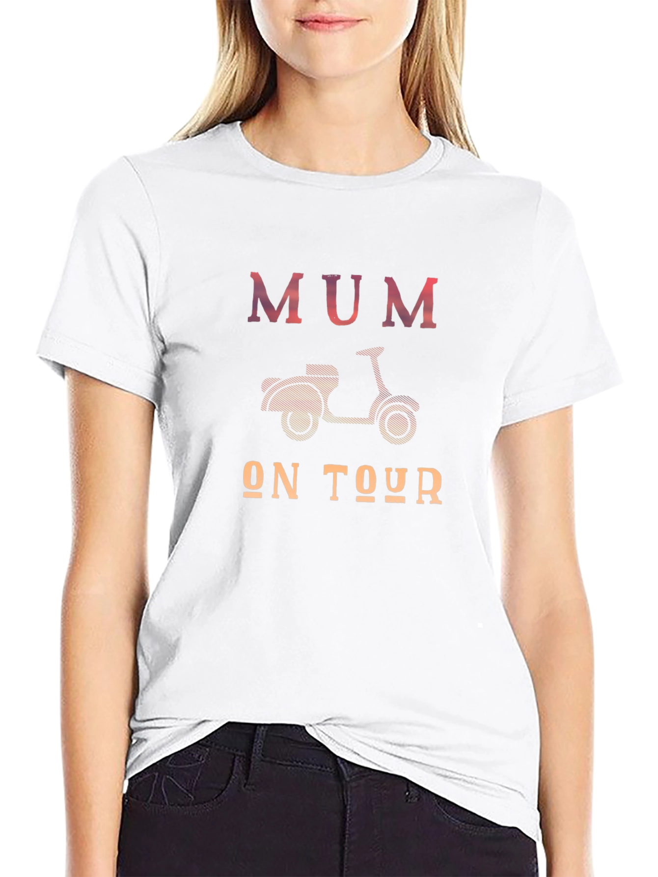 Mum on Tour Scooter T-Shirt