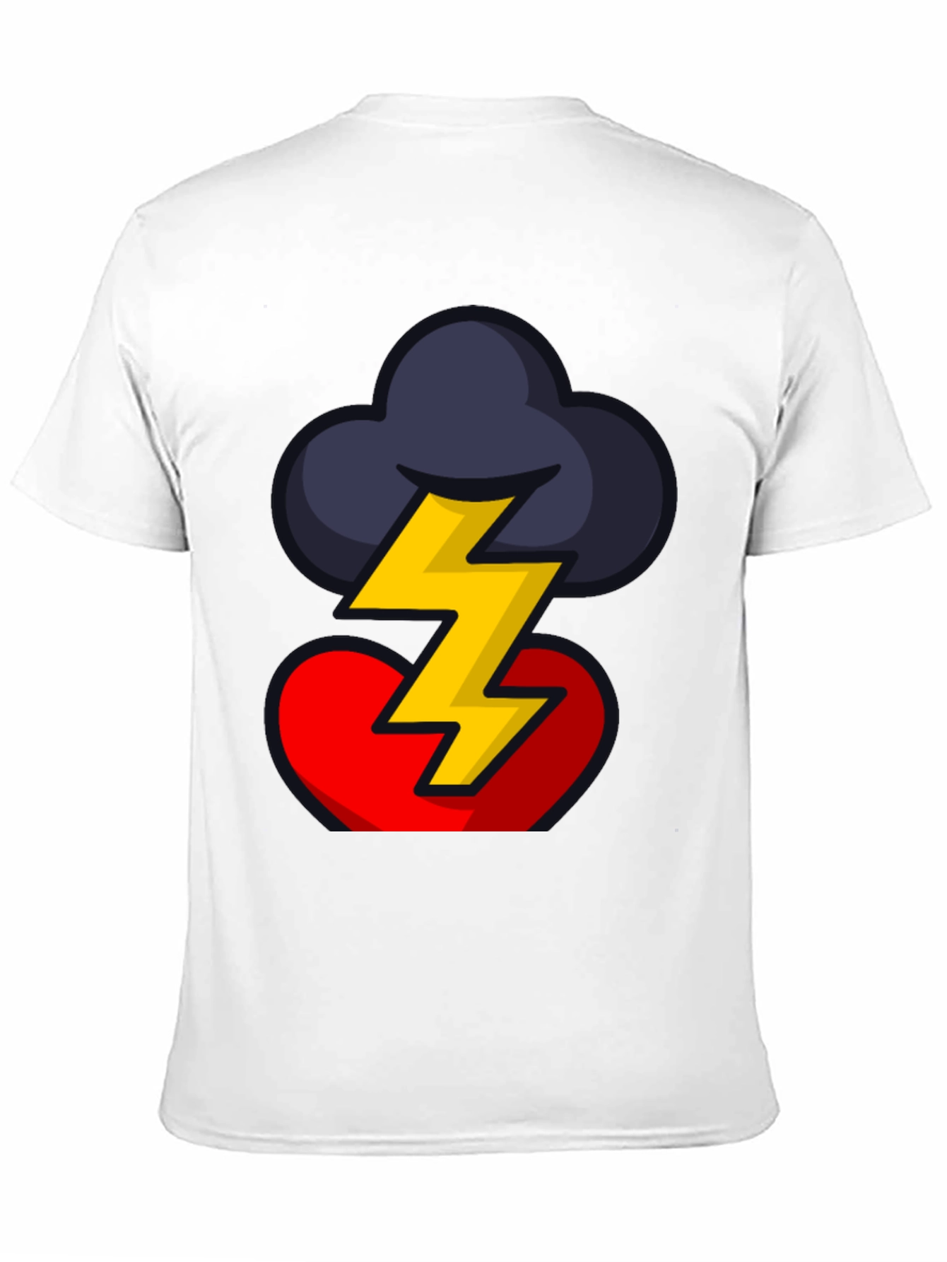 Stormy Heart Graphic Tee - Bold Design