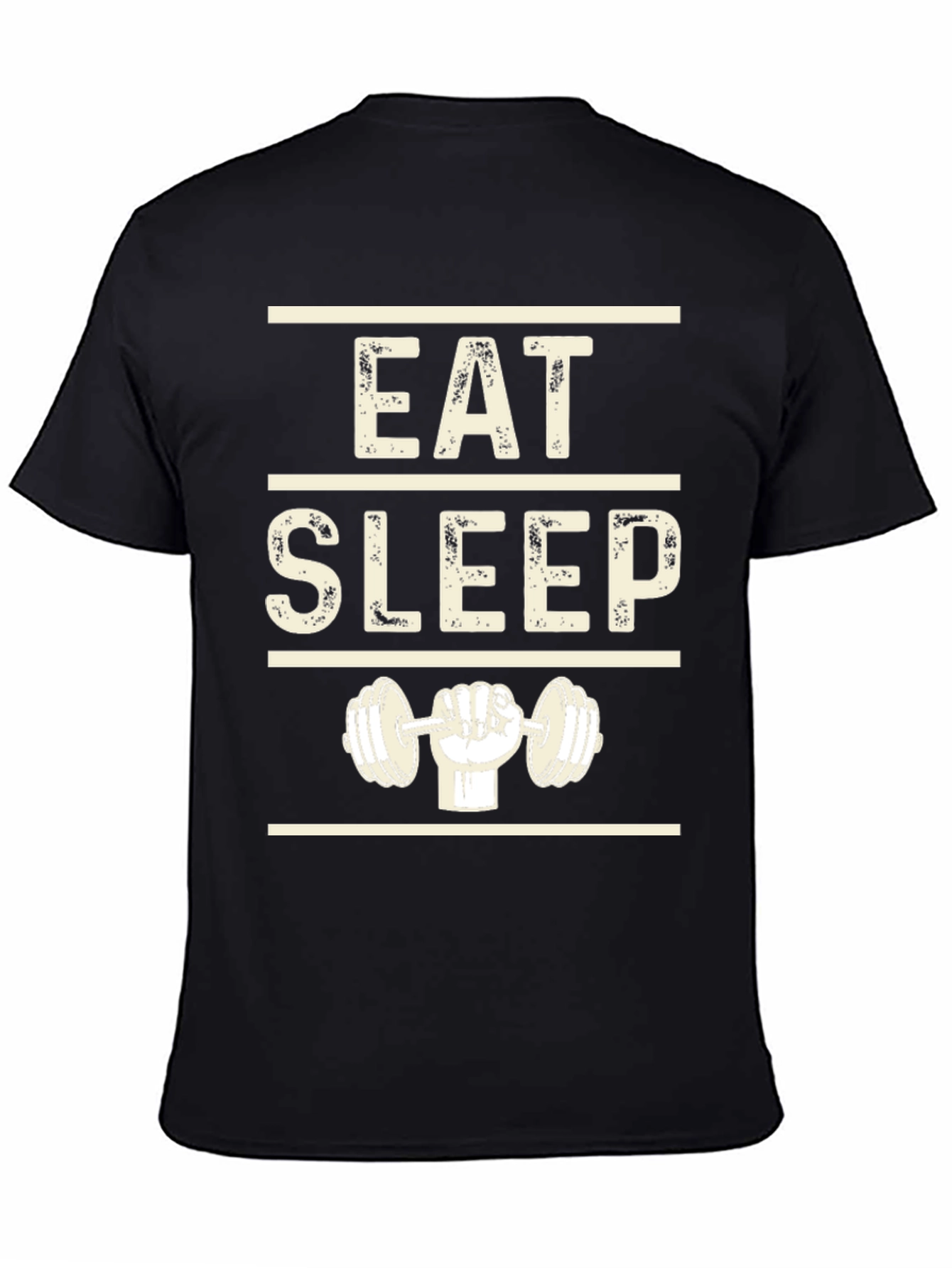 Eat Sleep Lift Black Graphic T-Shirt