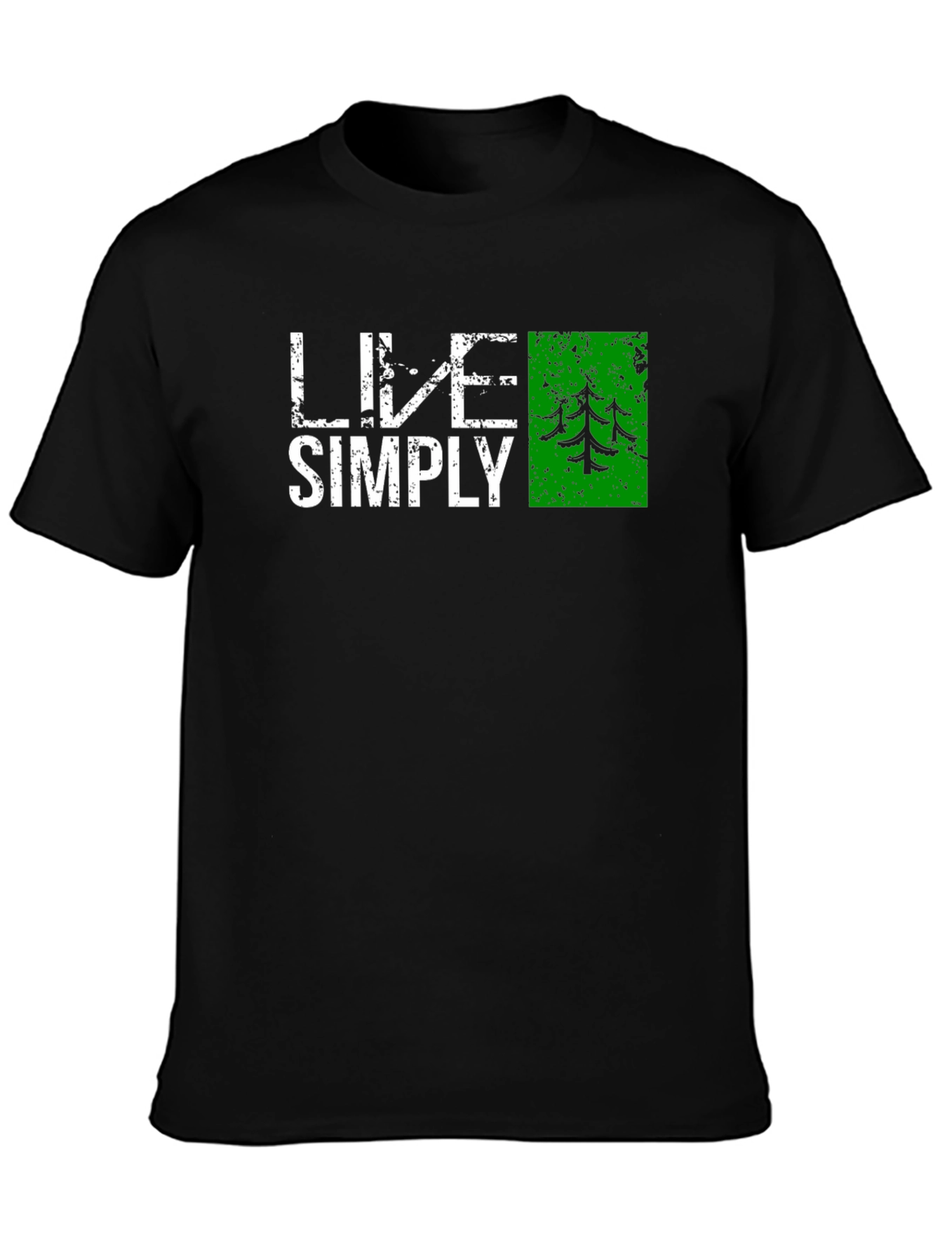 Live Simply Nature T-Shirt - Black