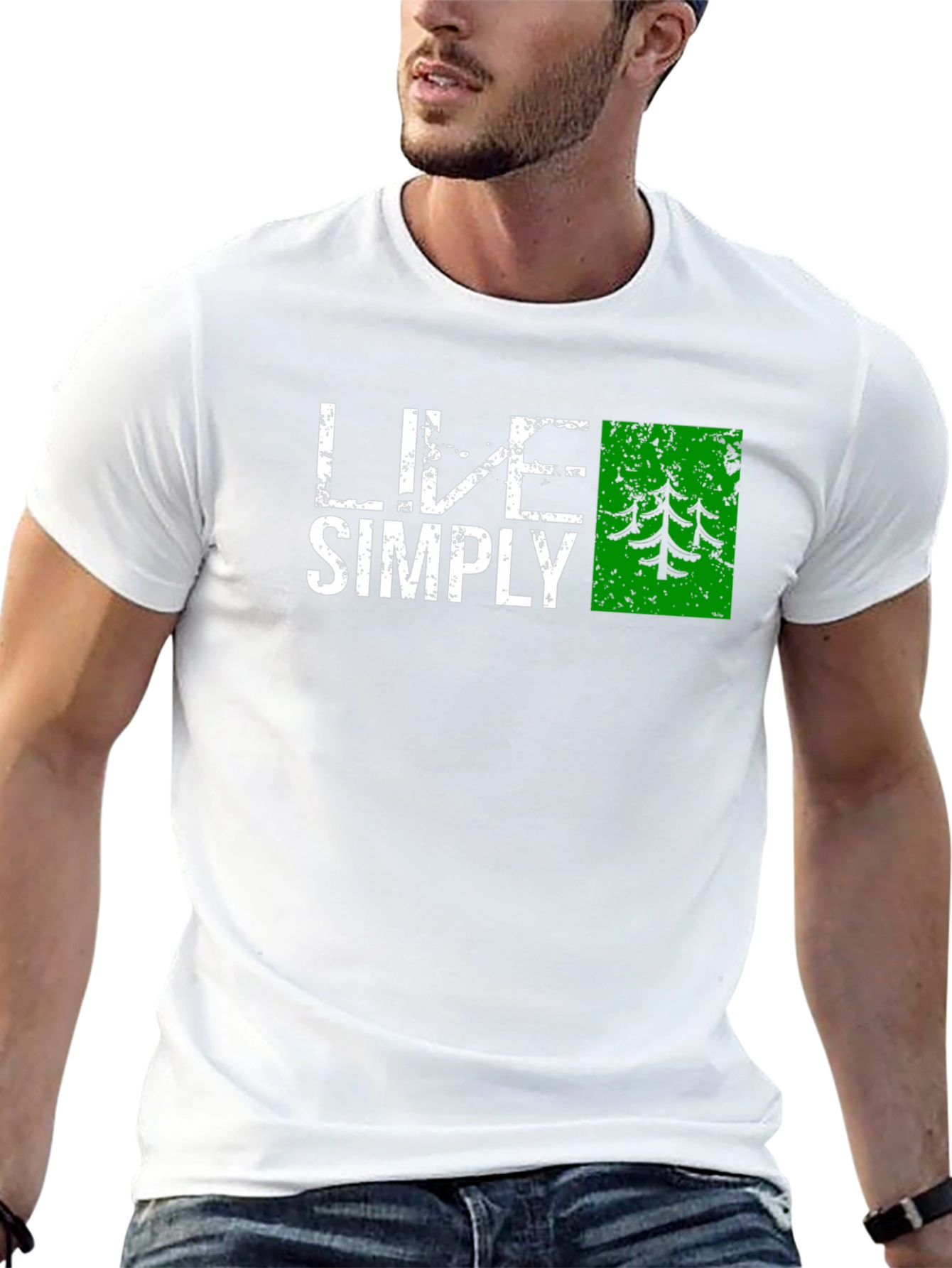 Live Simply Nature T-Shirt - Black