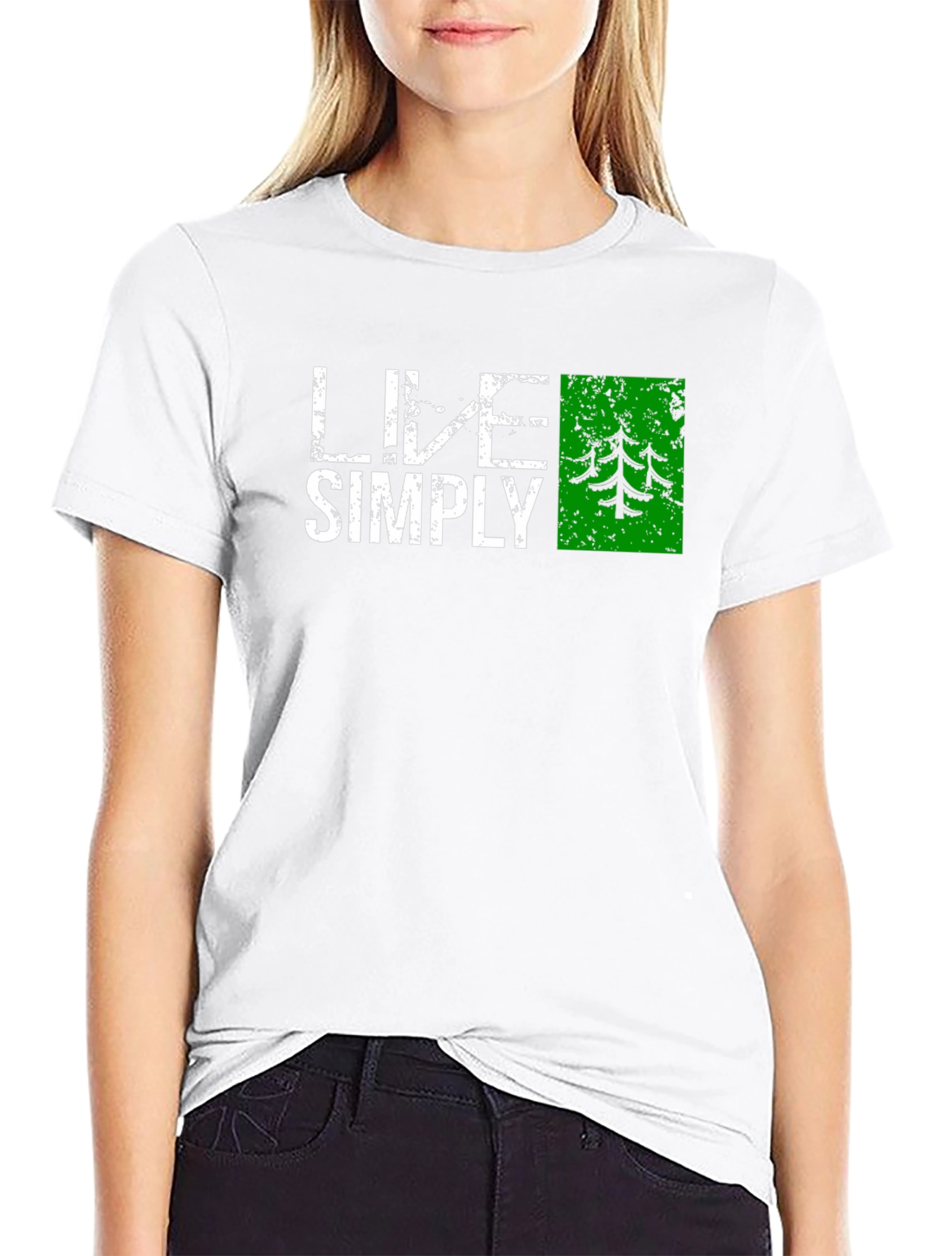 Live Simply Nature T-Shirt - Black