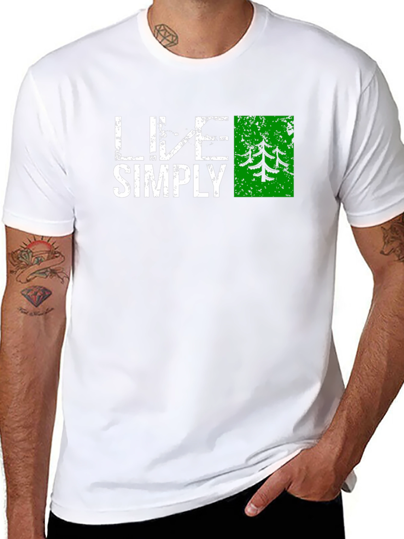 Live Simply Nature T-Shirt - Black