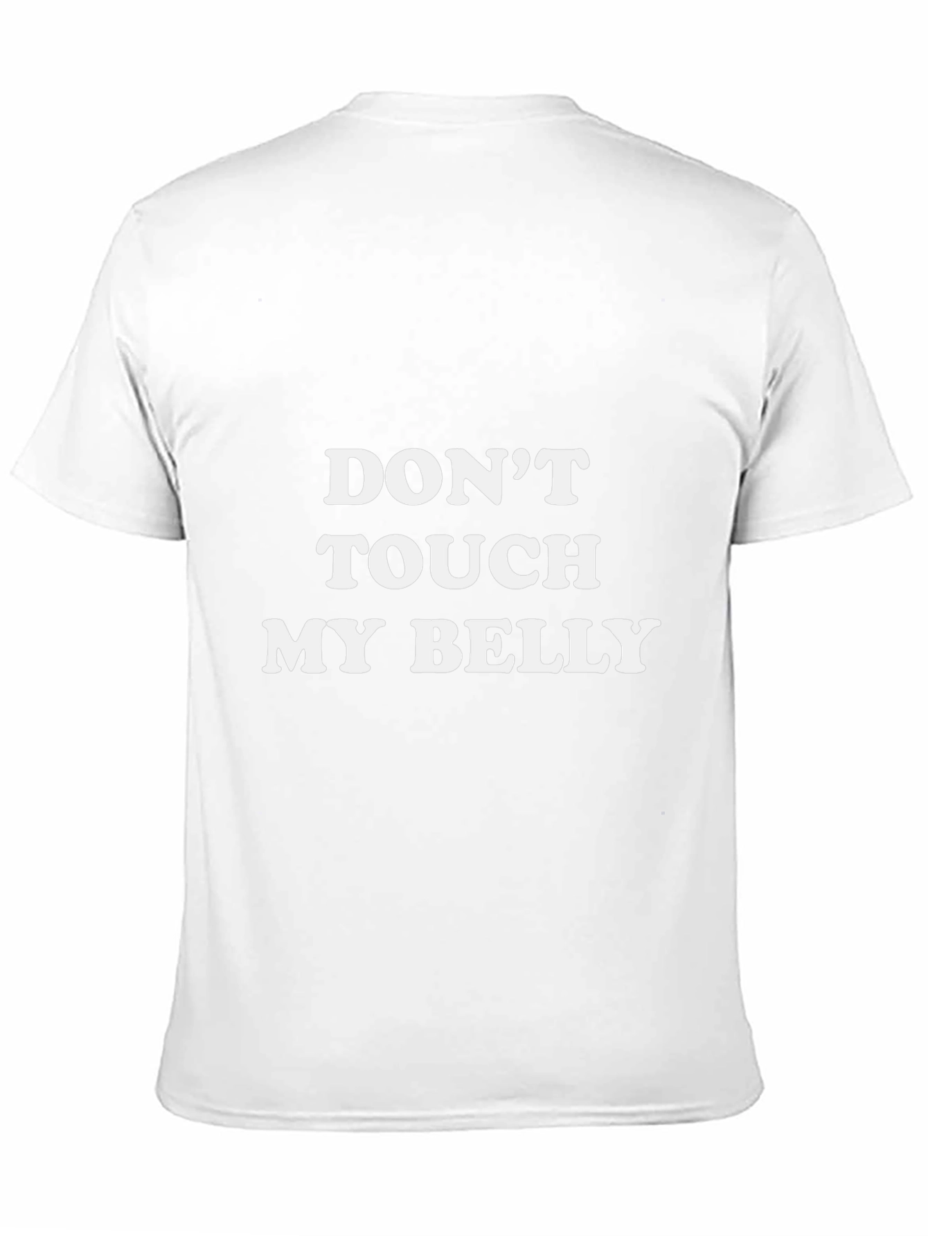 Dont Touch My Belly Graphic Tee - Black