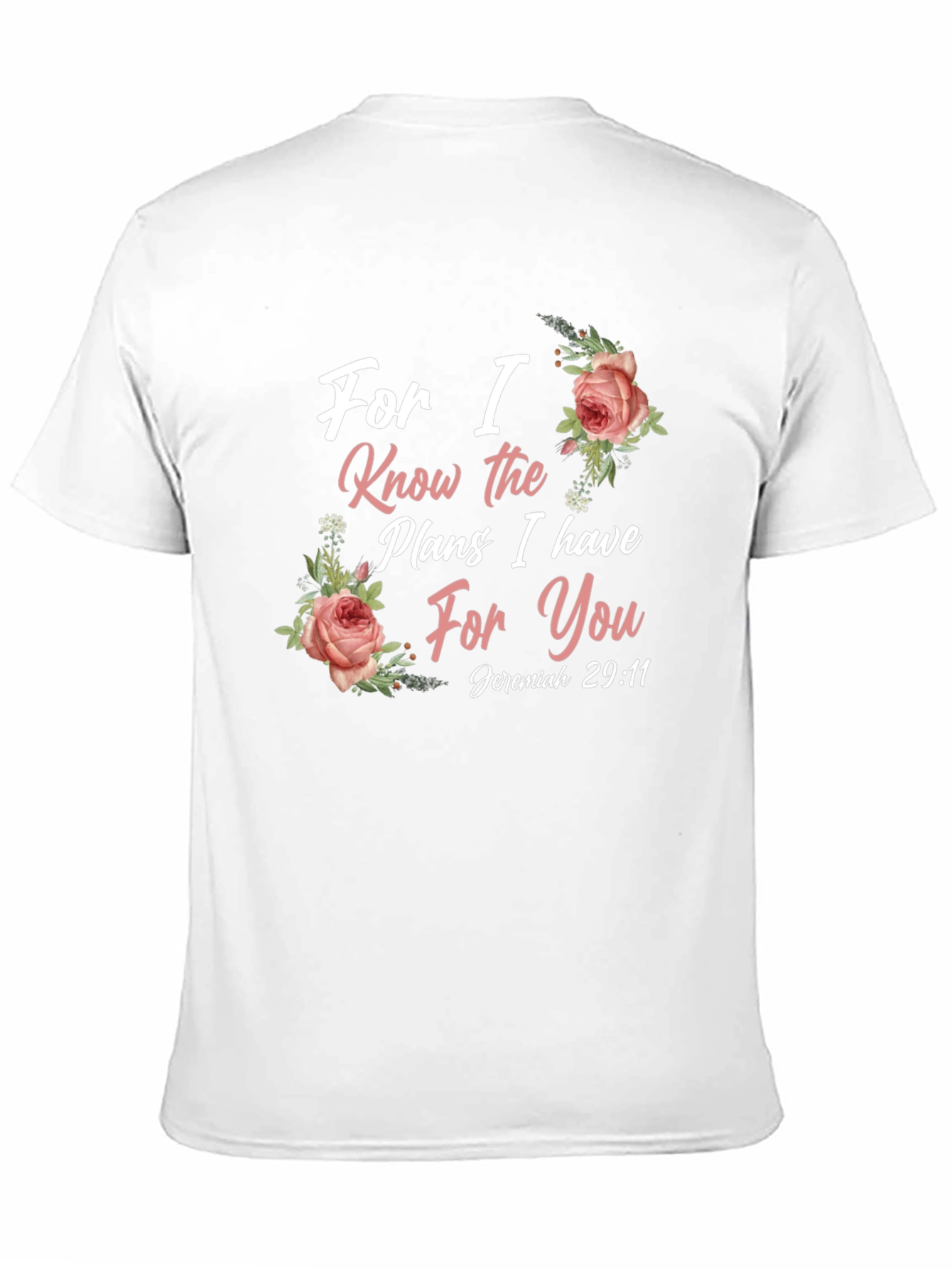 Faith-Inspired T-Shirt: Jeremiah 29:11 Floral Design