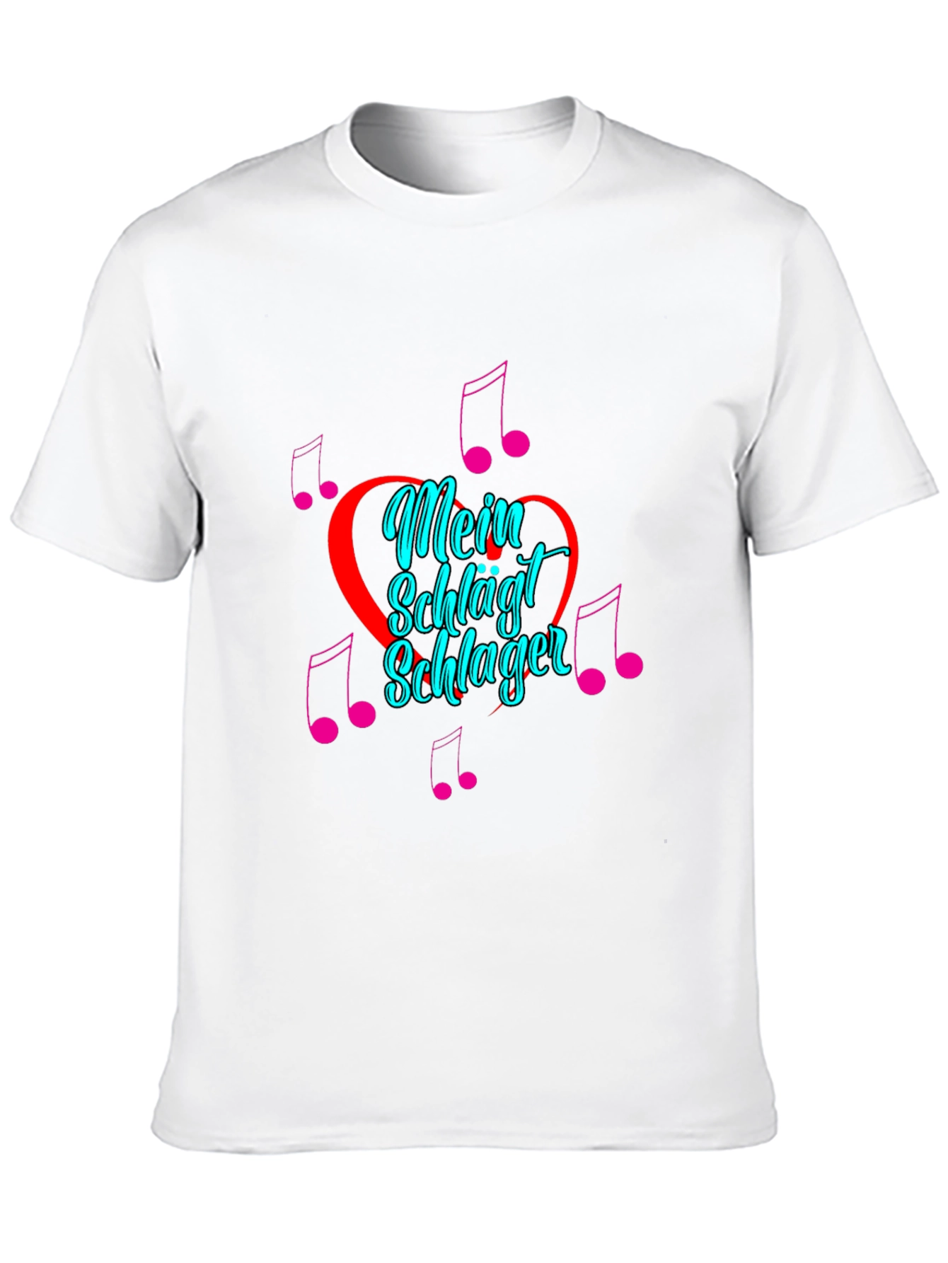 Mein Schlager Heartbeat Graphic Tee - Black