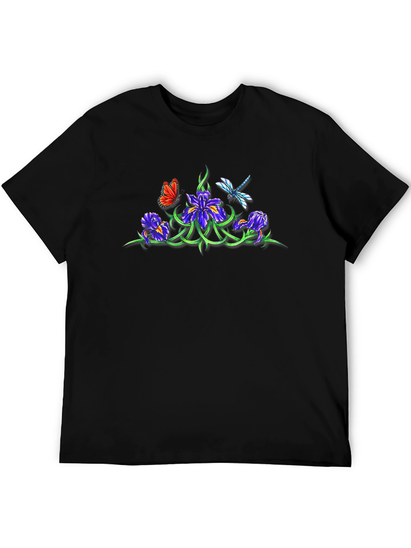 Floral Butterfly Dragonfly T-Shirt