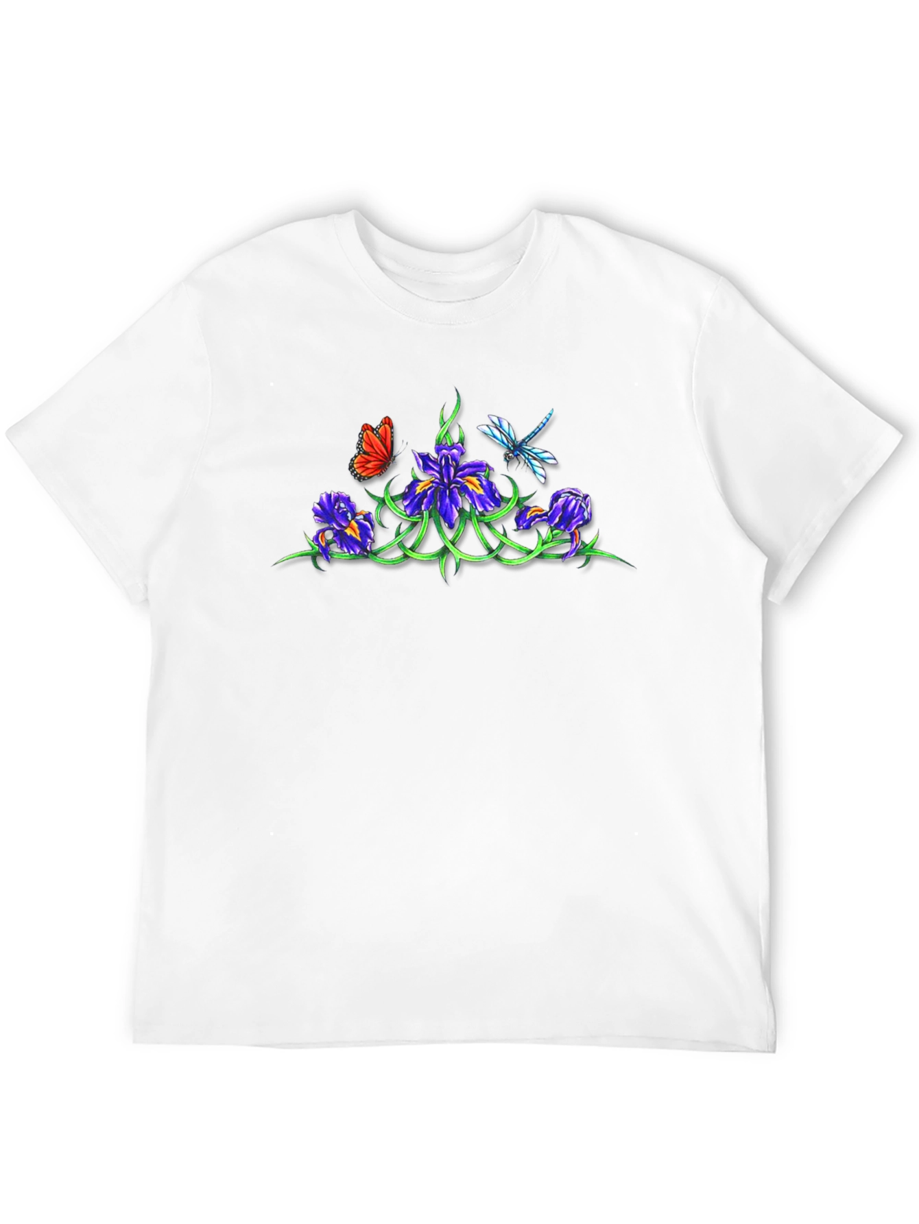 Floral Butterfly Dragonfly T-Shirt