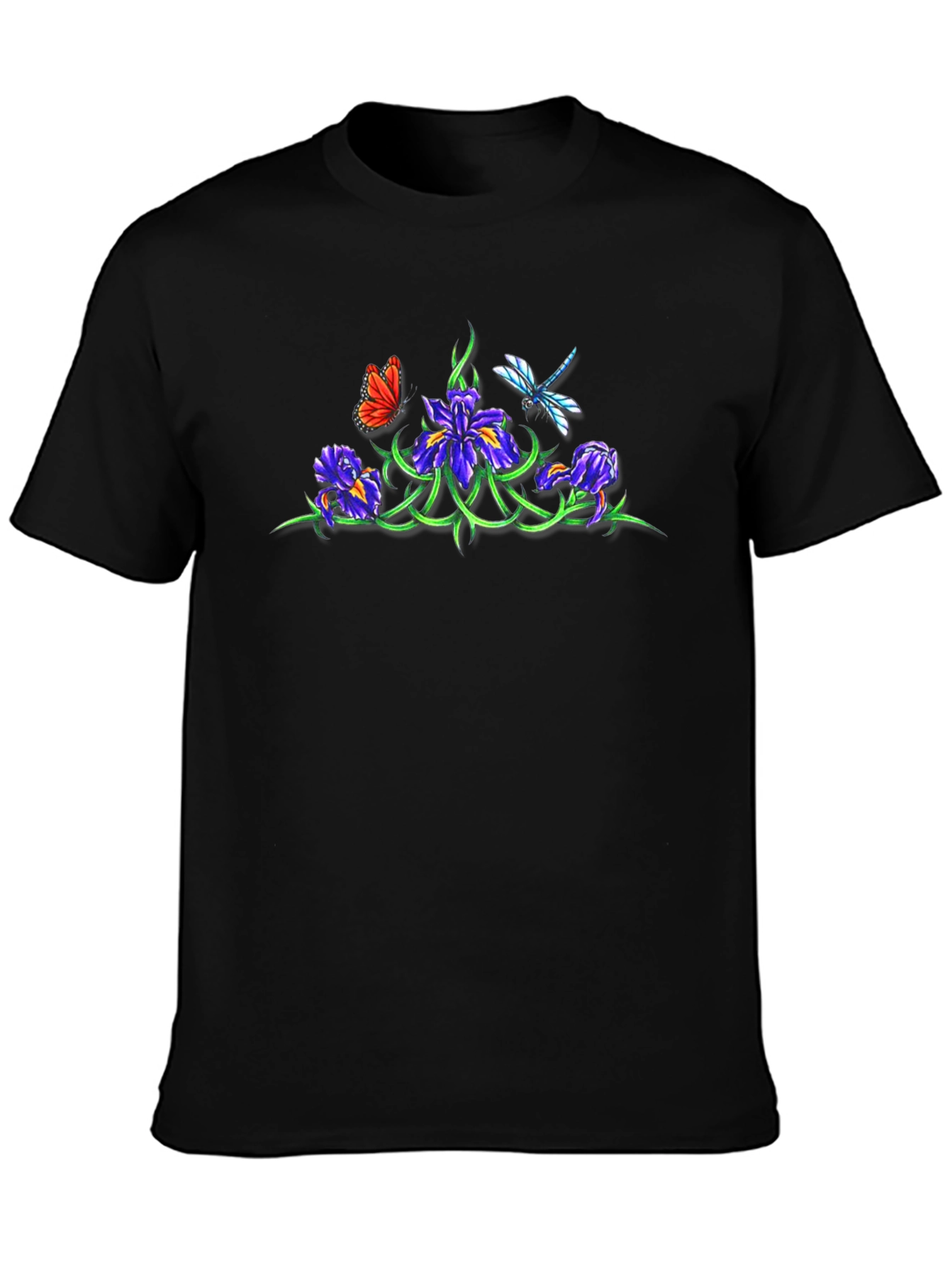 Floral Butterfly Dragonfly T-Shirt