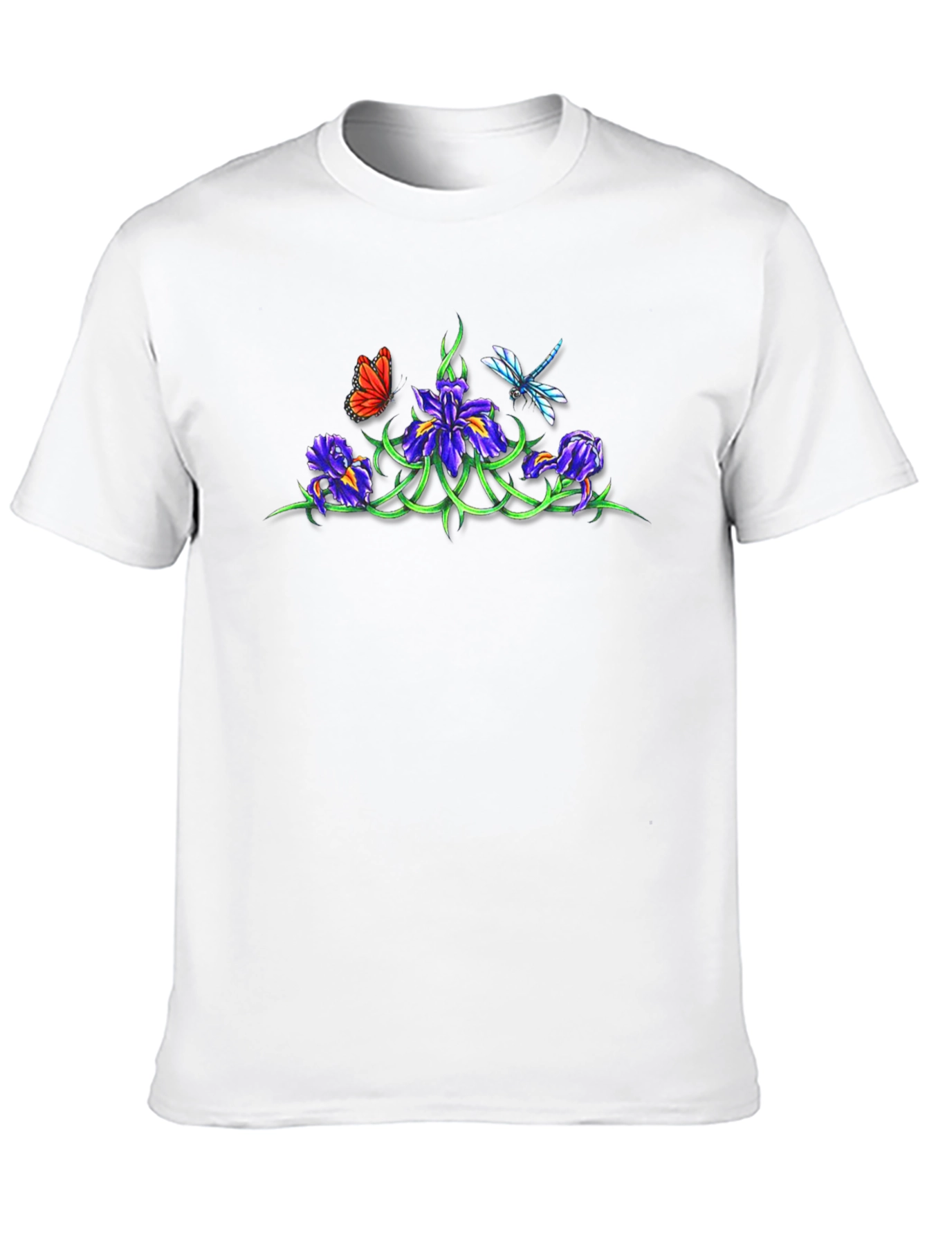 Floral Butterfly Dragonfly T-Shirt