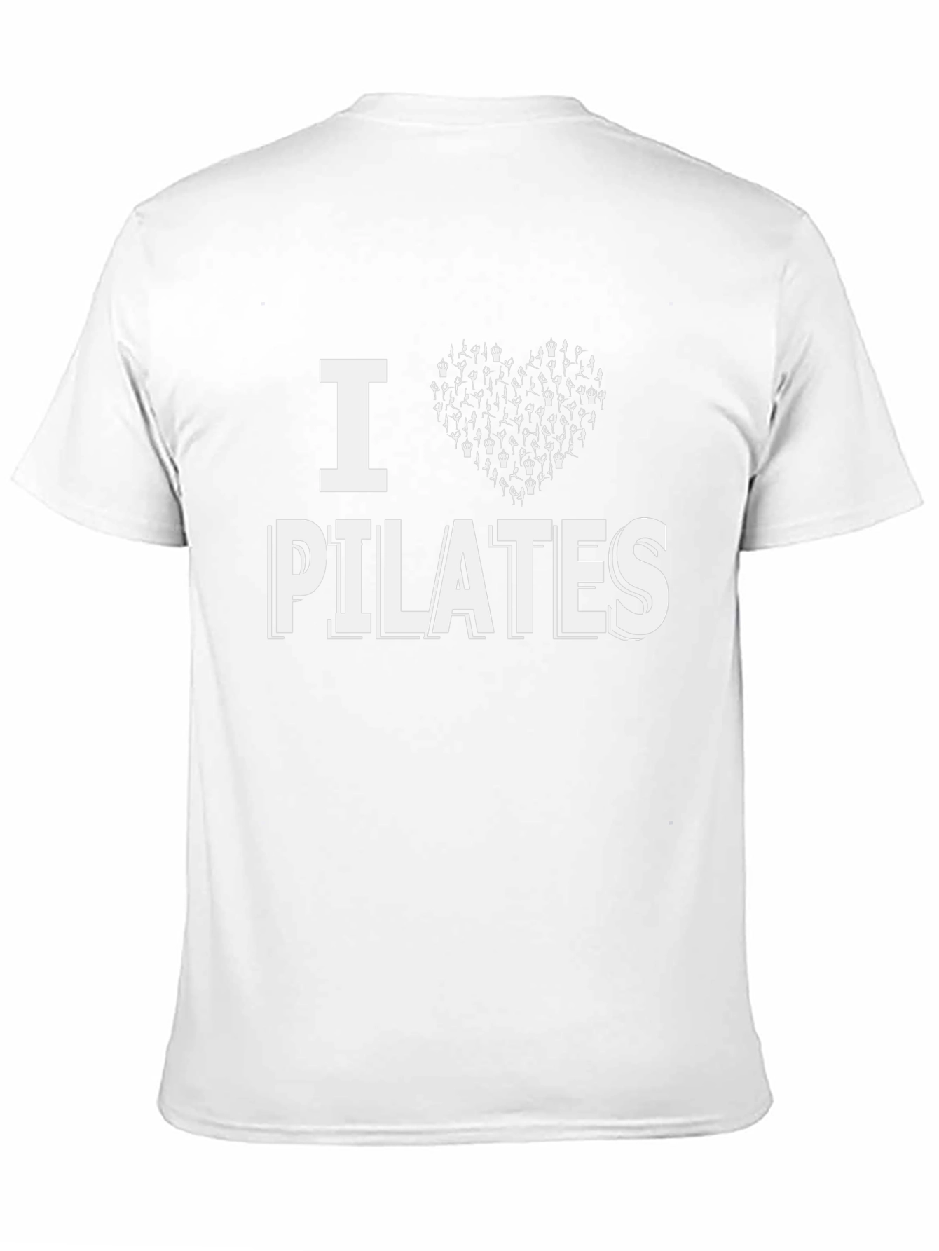 I Love Pilates T-Shirt - Yoga Heart Design