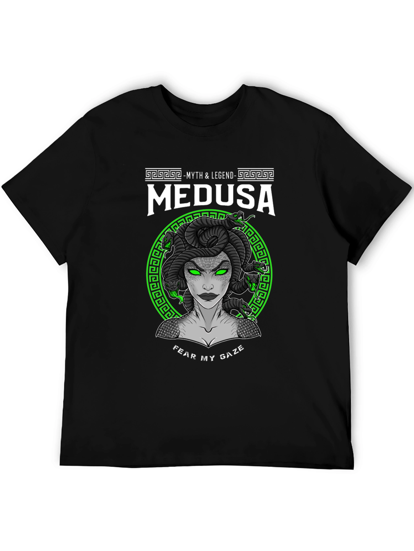 Medusa Myth Legend Black T-Shirt
