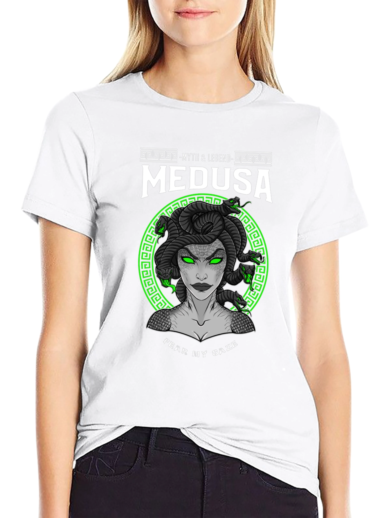 Medusa Myth Legend Black T-Shirt