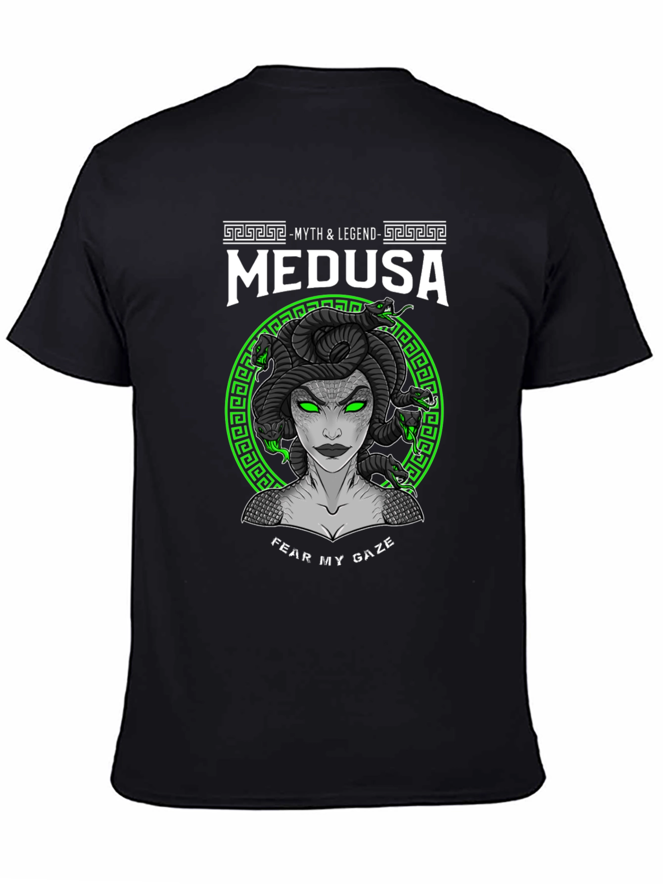 Medusa Myth Legend Black T-Shirt