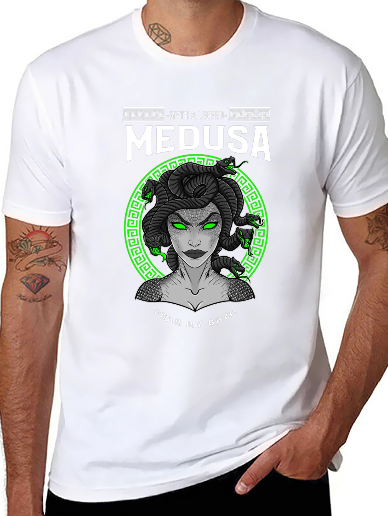Medusa Myth Legend Black T-Shirt