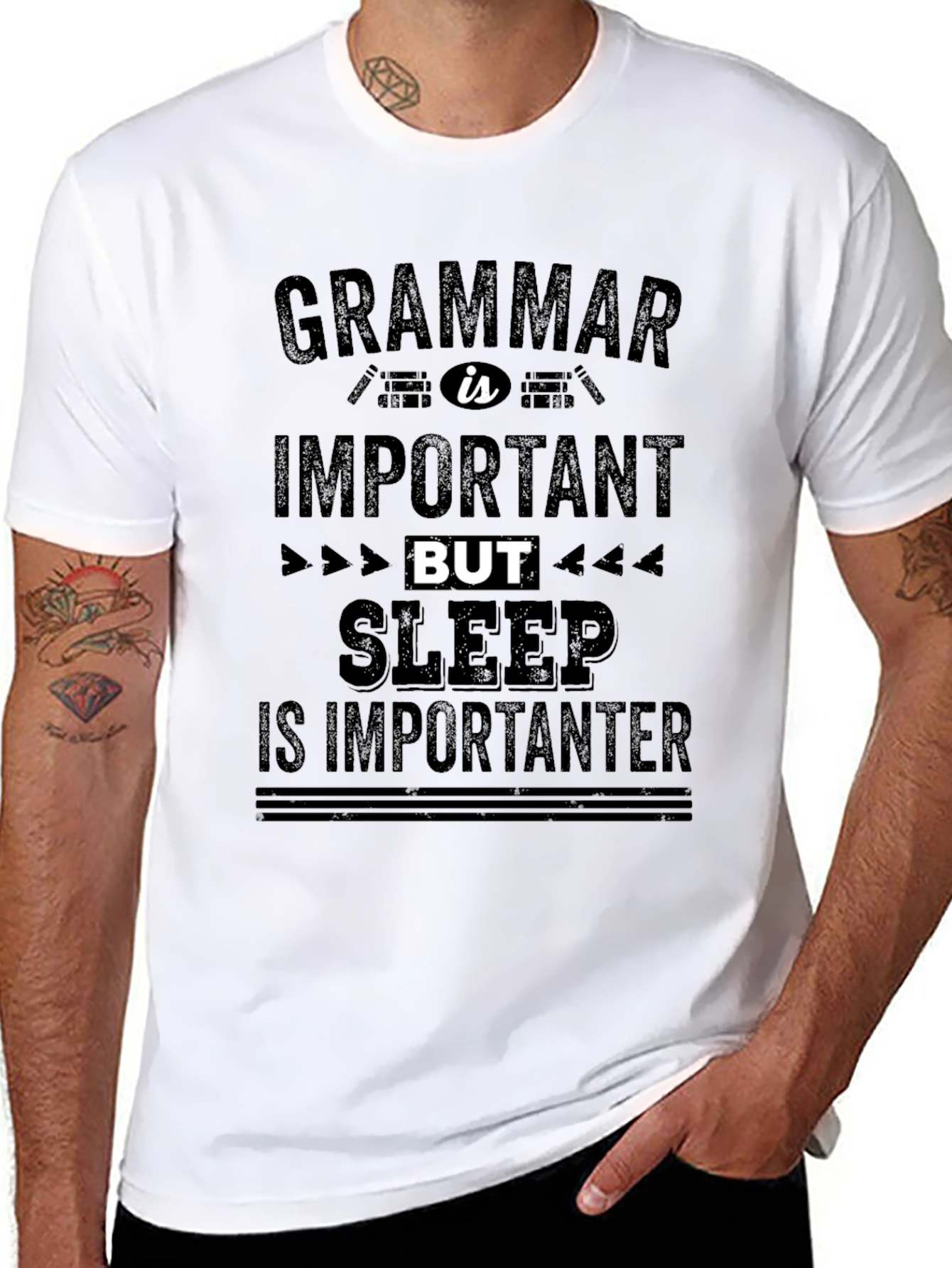 Funny Grammar & Sleep T-Shirt