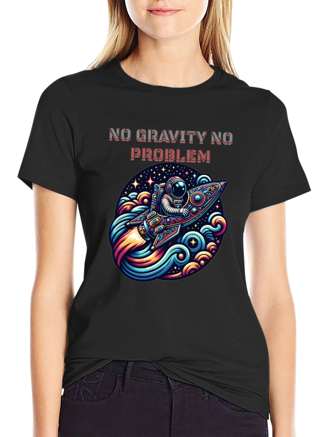 No Gravity No Problem Astronaut T-Shirt