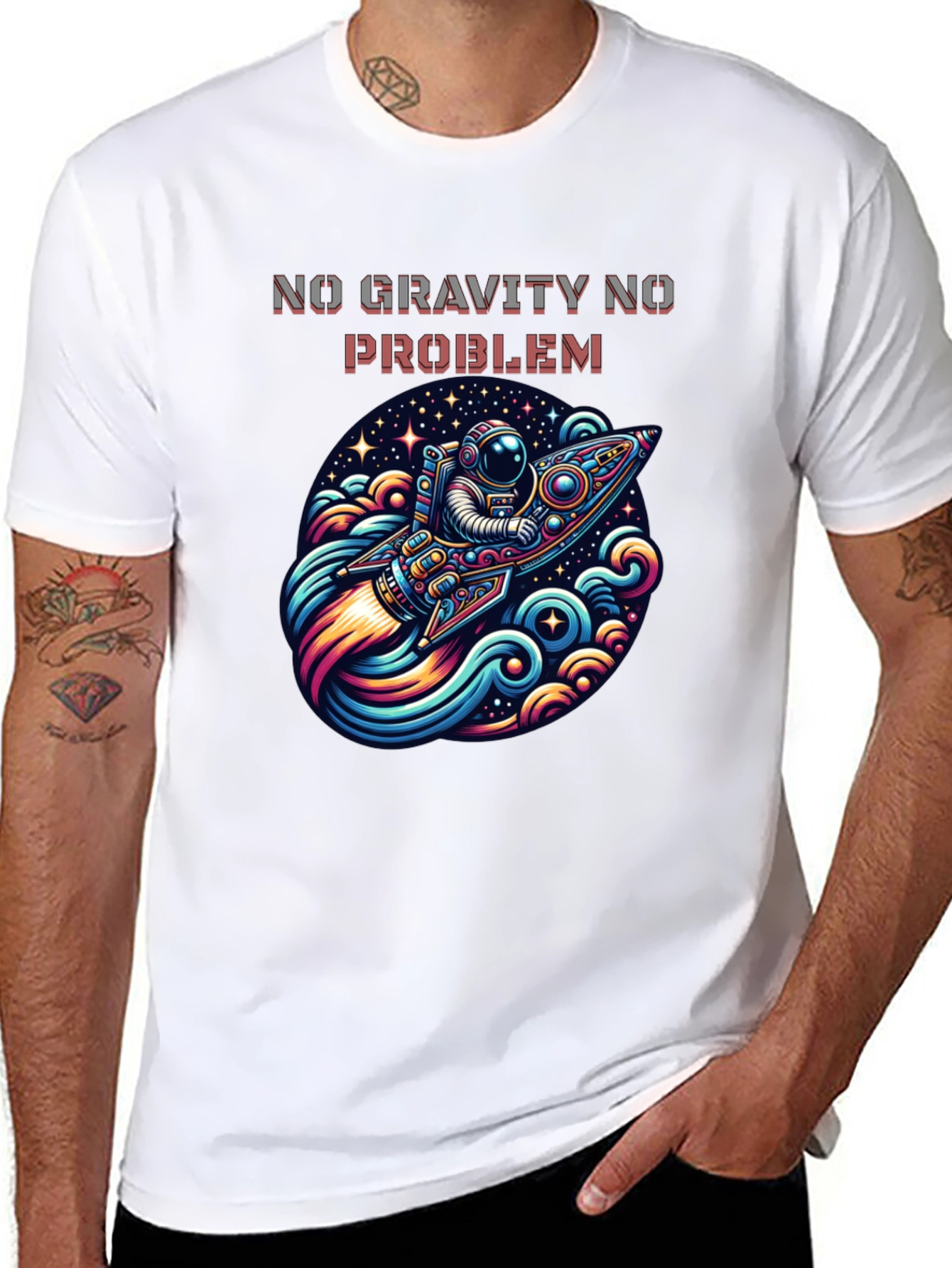 No Gravity No Problem Astronaut T-Shirt